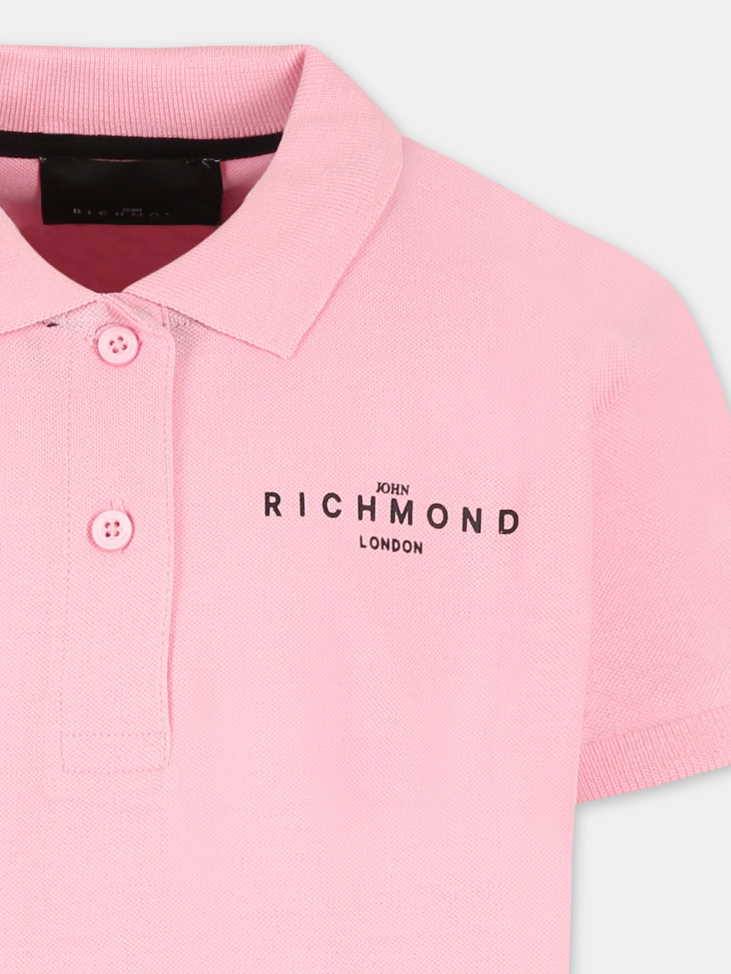 Pink suit for girl with logo