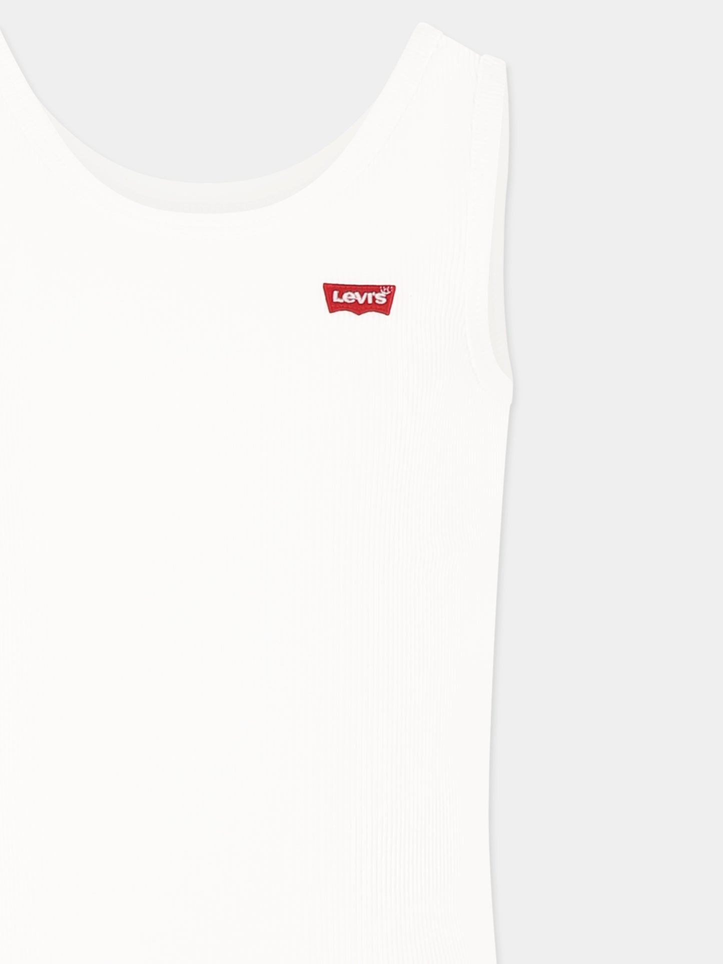 White tank top for girl with logo
