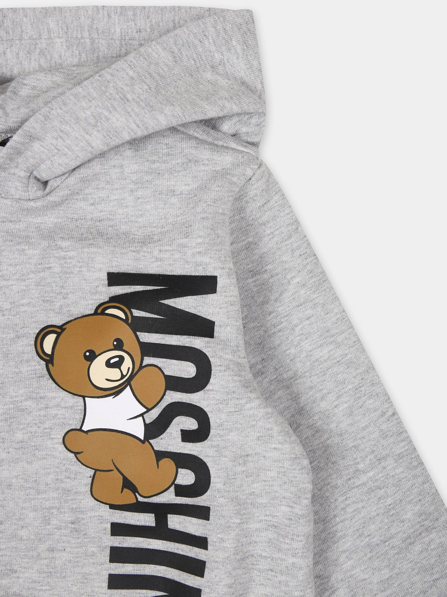 Completo grigio per neonati con Teddy Bear,Moschino Kids,MUK04R LDA27 60926