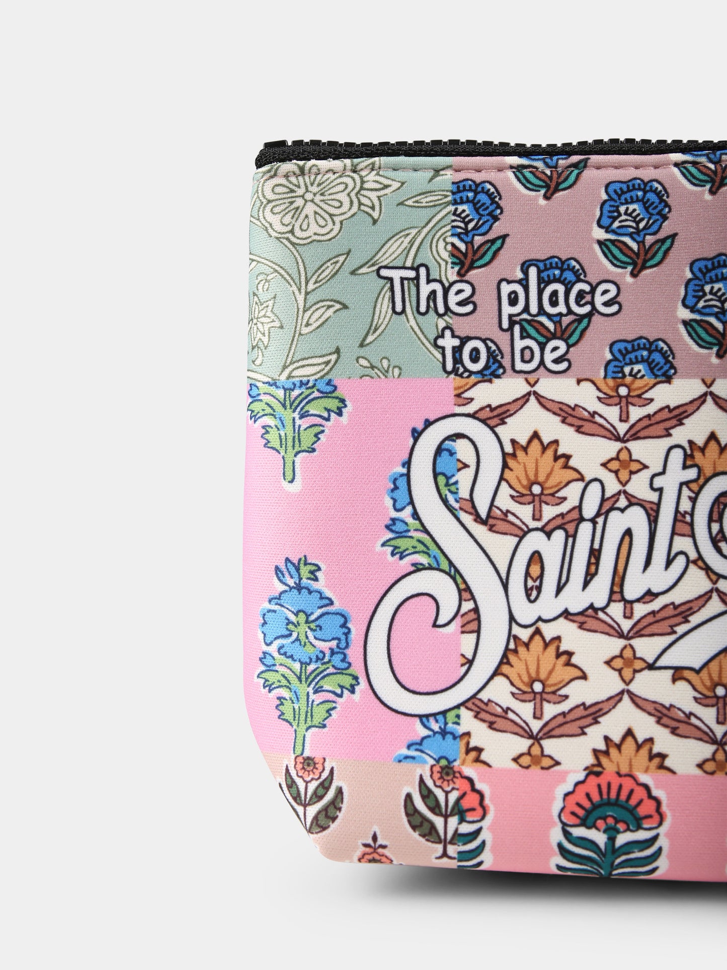 Pochette Aline multicolor per bambina con logo e stampa floreale,Mc2 Saint Barth,ALIN001 01250H