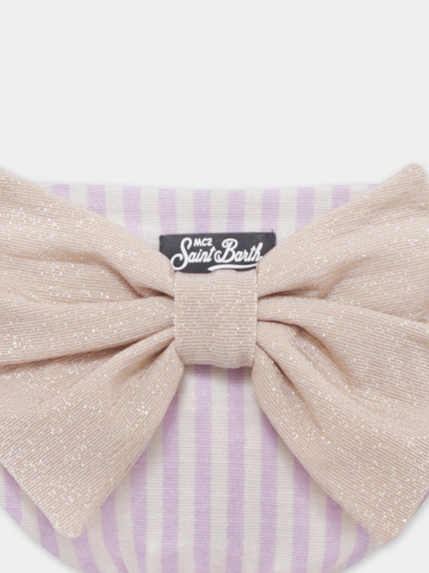 Lilac swim briefs for girl with bow
