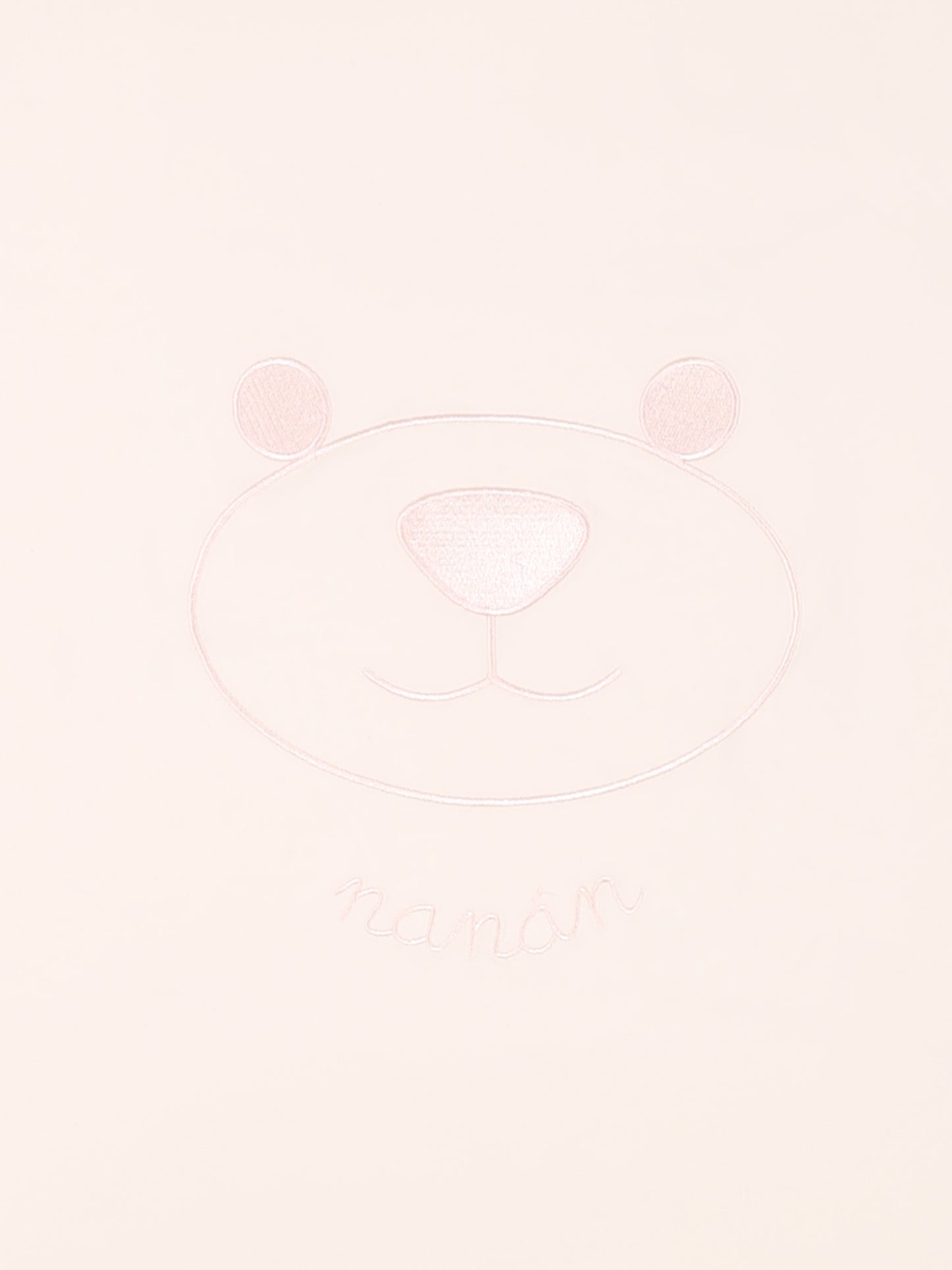 Pink blanket for baby girl with bear