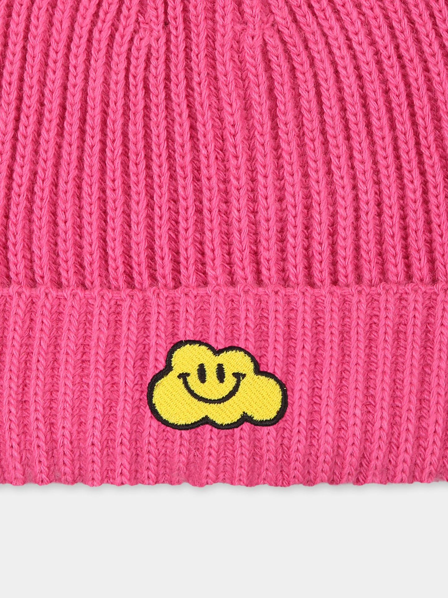 Berretto fucsia per adulti con nuvola gialla,Ghayme,CAP_FU_A