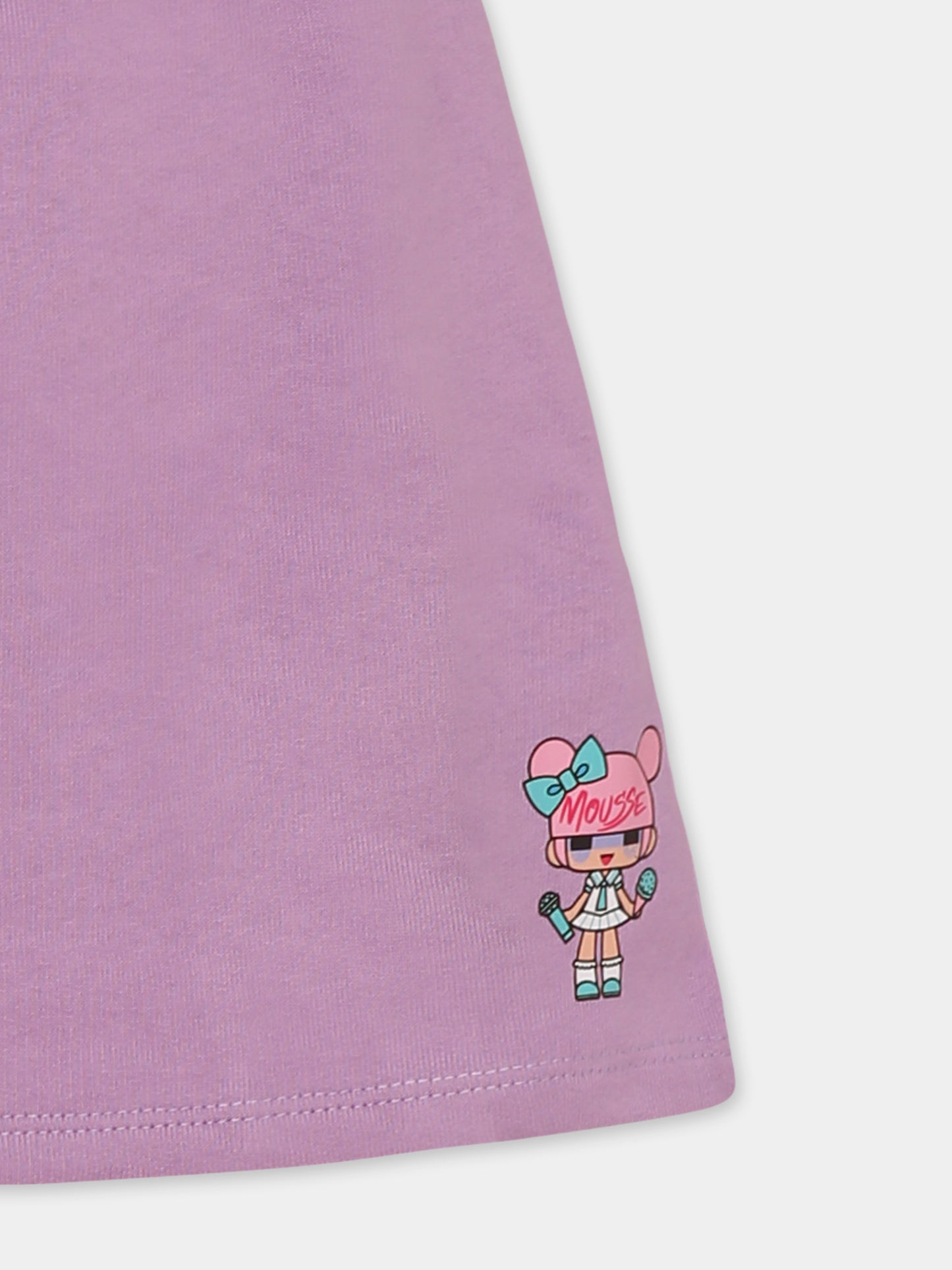 Gonna viola per bambina con bambola,Mousse Kids,SKG374L