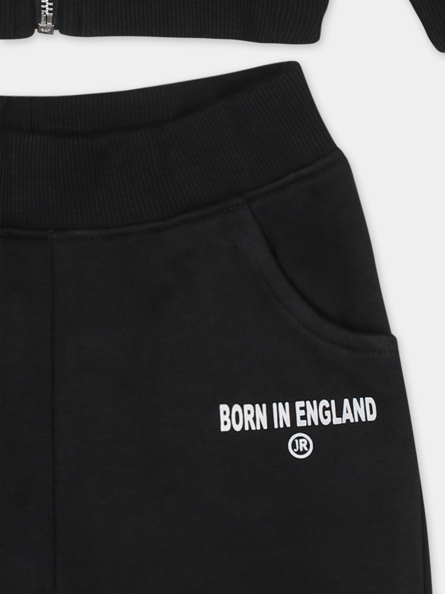 Completo nero per neonato con logo,Richmond,RIA24037CF BLACK