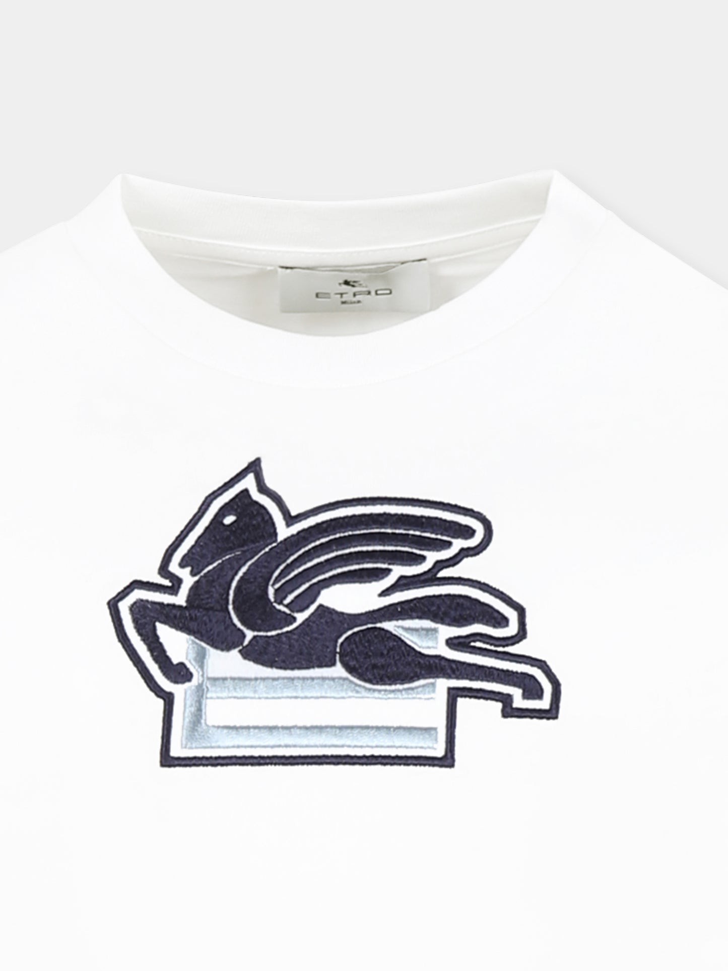 Ivory t-shirt for boy with Pegasus