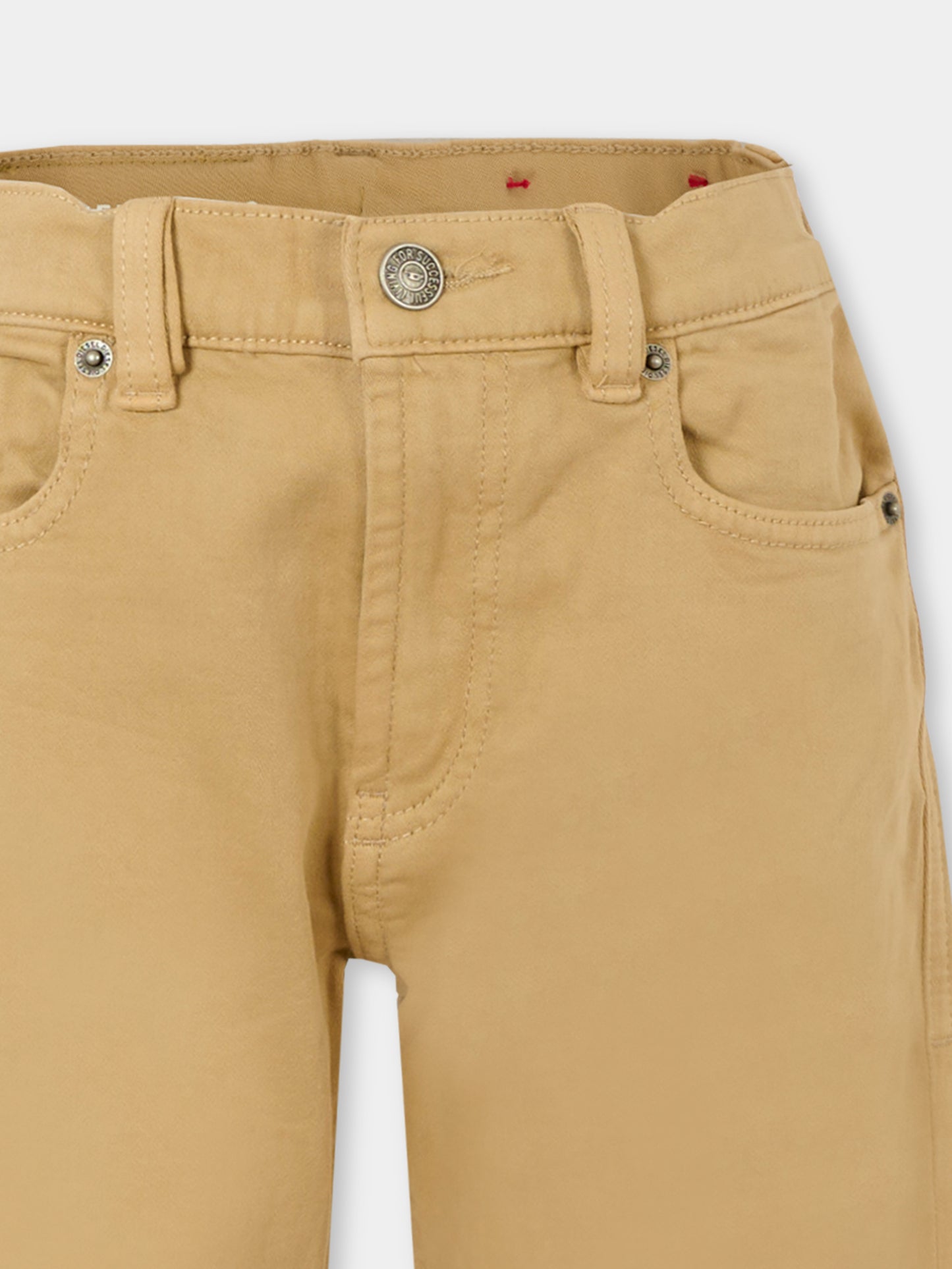 Pantaloni beige per bambino con logo,Diesel,J01934-KXBPV-K726