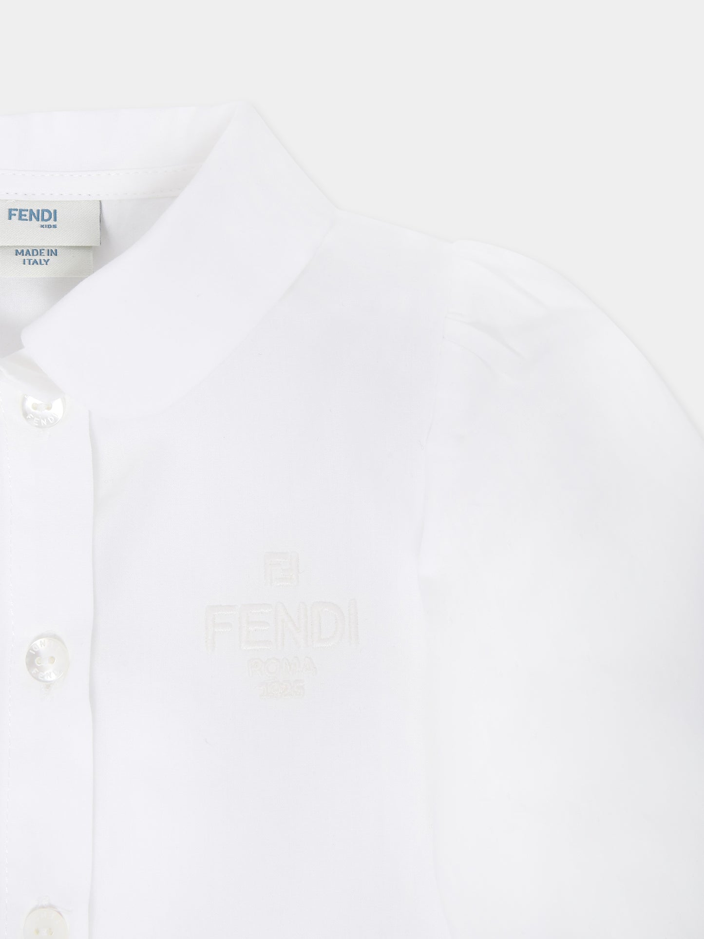 Camicia a maniche lunghe per neonata,Fendi Kids,BFC025 A31W F0TU9