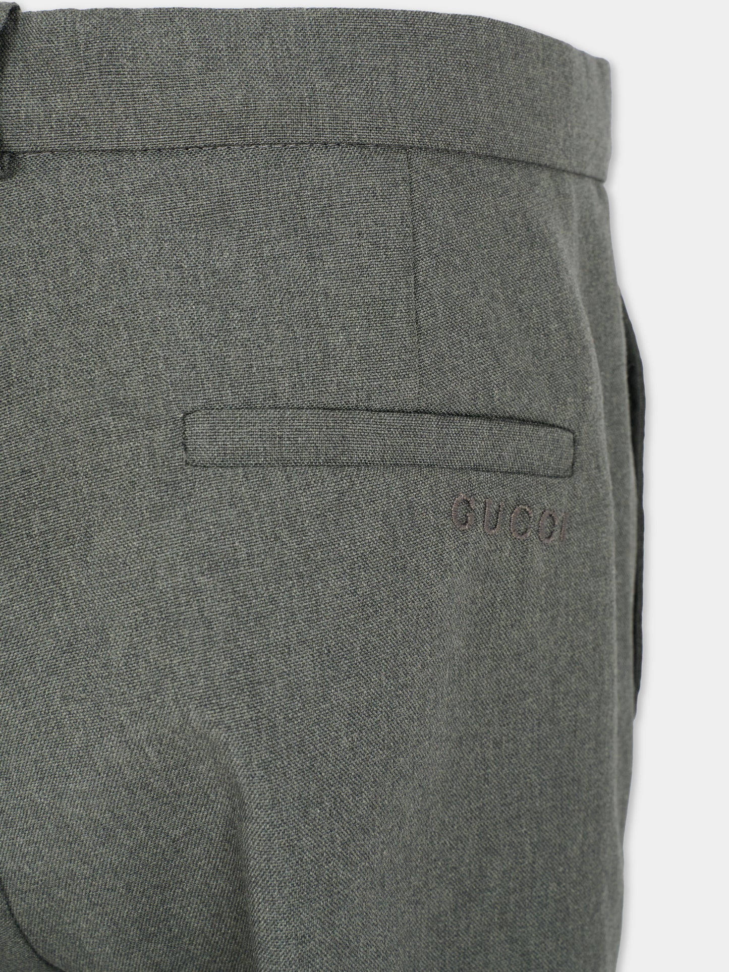 Pantaloni grigi per bambino con logo,Gucci Kids,831674 XWA1Z 1401