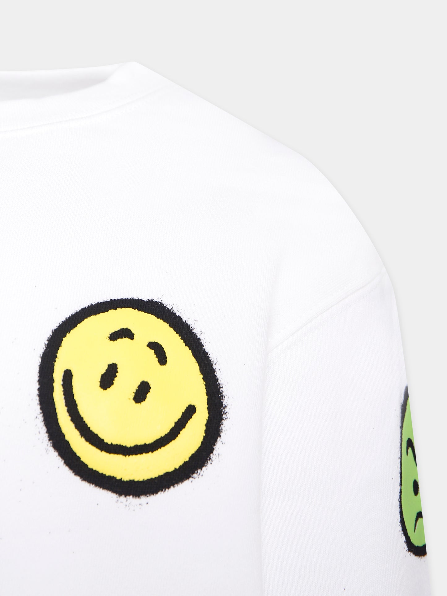 Felpa Monti bianca per bambini con smile multicolor,Molo,6W25J211 5474