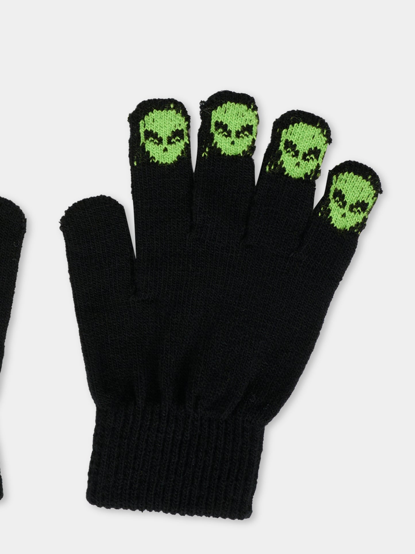 GuantI neri per bambino con alieni,Molo,7W25S203 0099