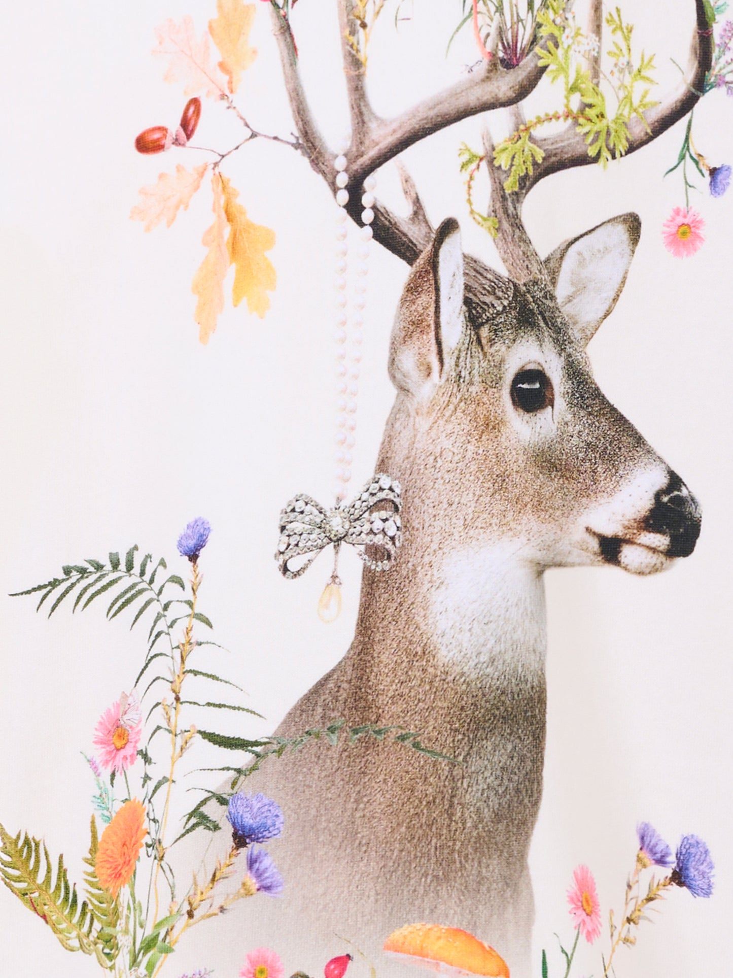 Vestito Cyrella avorio per bambina con stampa cervo,Molo,2W25E233 9695