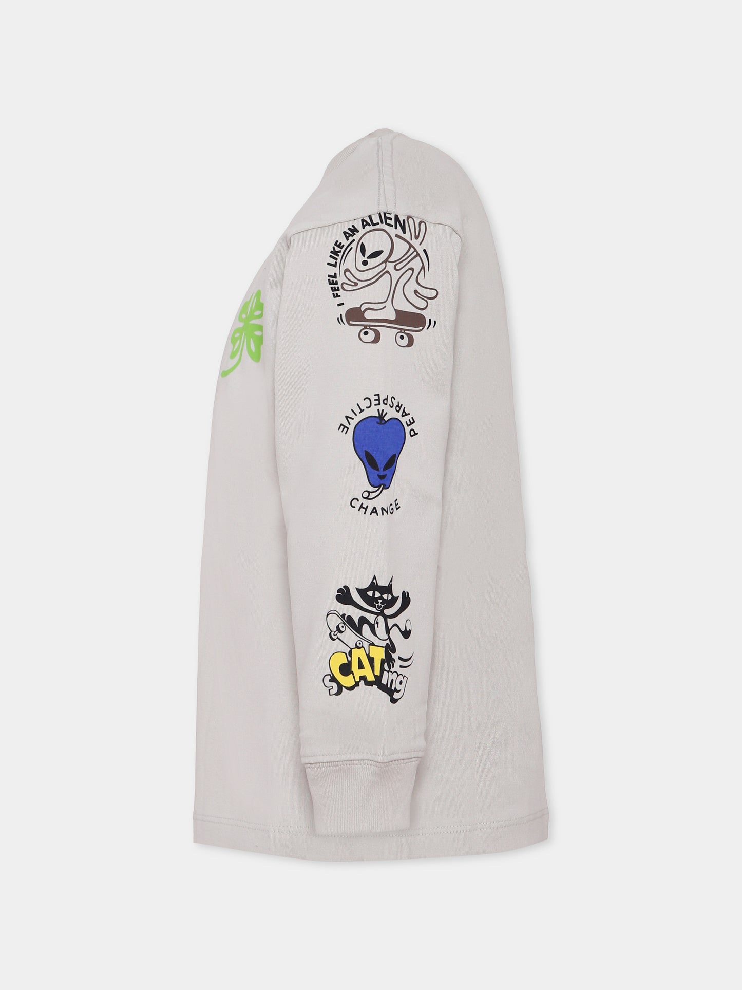 T-shirt Rube grigia per bambino con disegni,Molo,1W25A408 9734