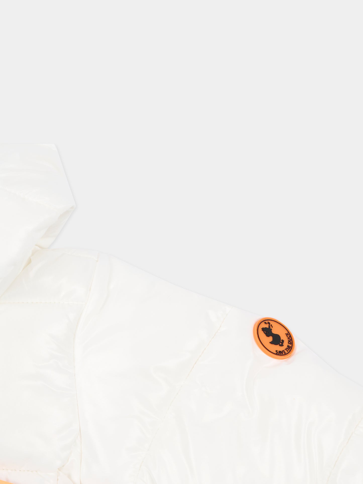 Piumino Jody bianco per neonati con logo,Save The Duck Kids,I30004X LOVE21 00002