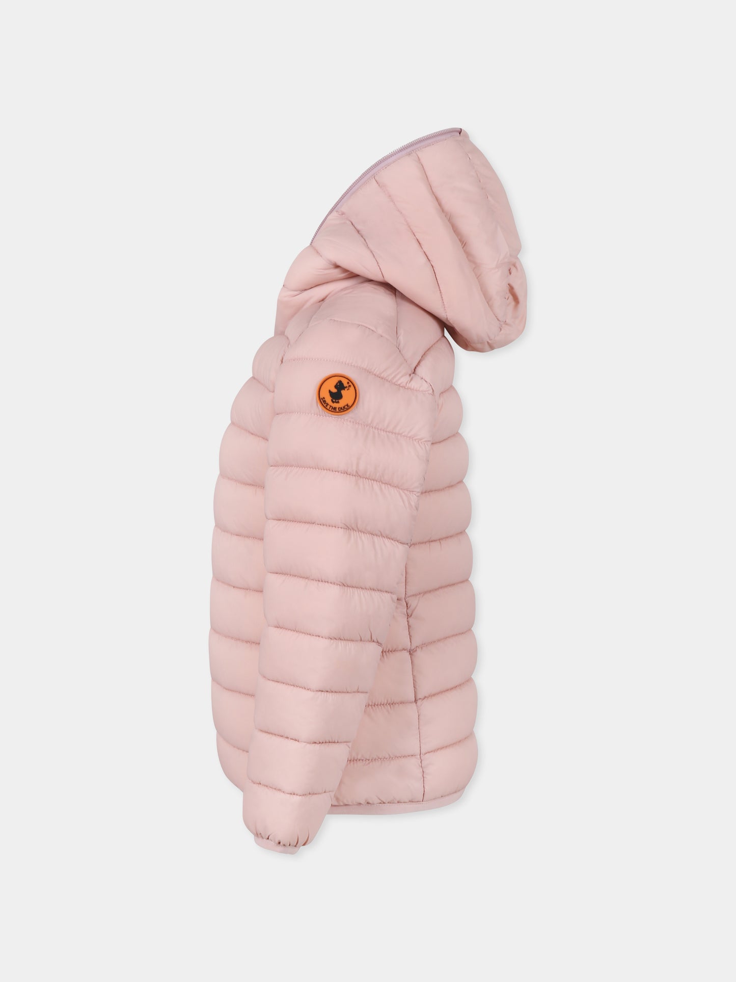Piumino Lily rosa per bambina con logo,Save The Duck Kids,J32310G GIGA19 80007