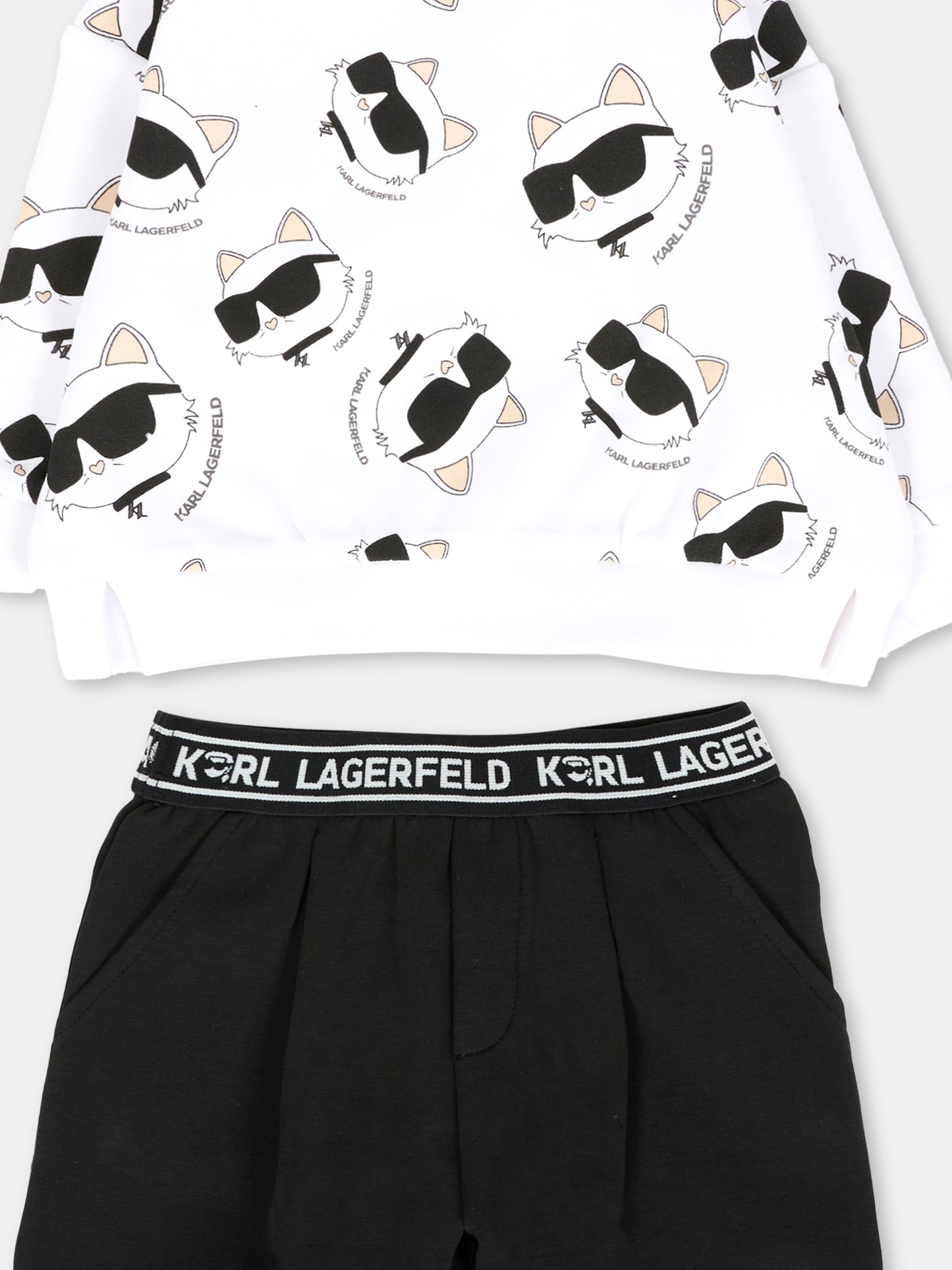 Completo nero per neonata con Choupette,Karl Lagerfeld Kids,Z30656 N50