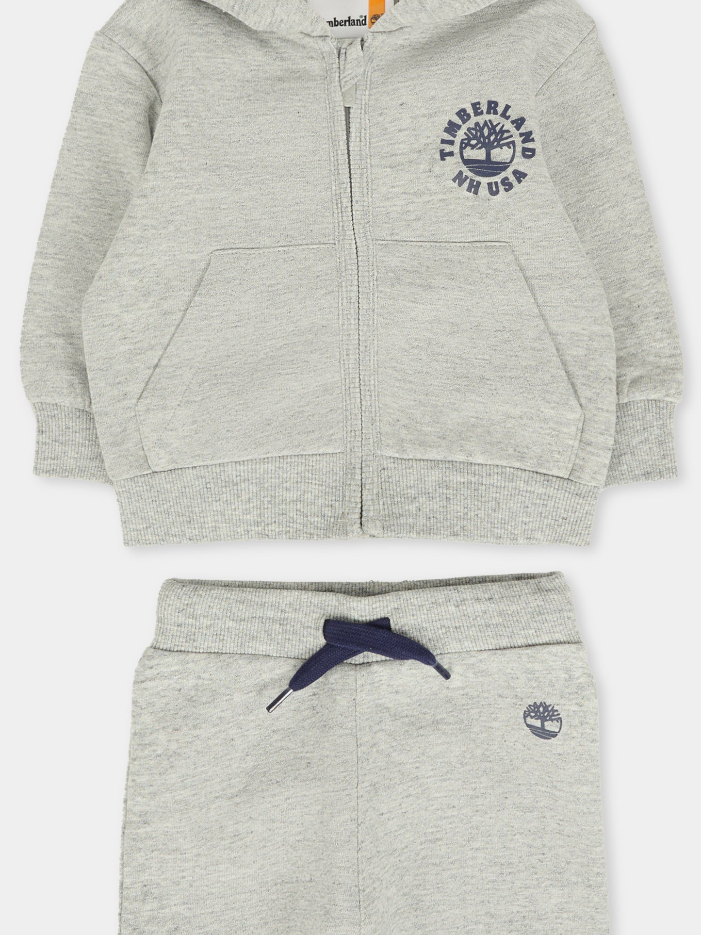 Completo grigio per neonato con logo,Timberland,T60606 A35