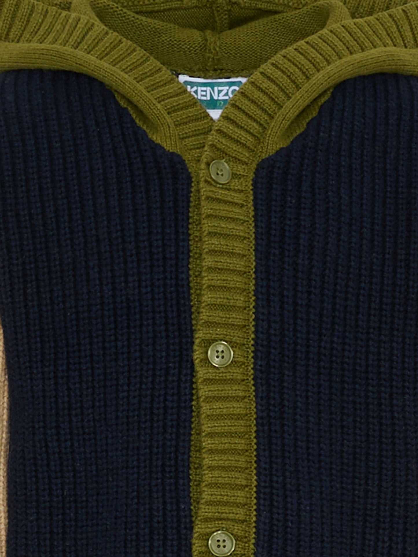 Cardigan blu per bambino con logo,Kenzo Kids,K61417 V82