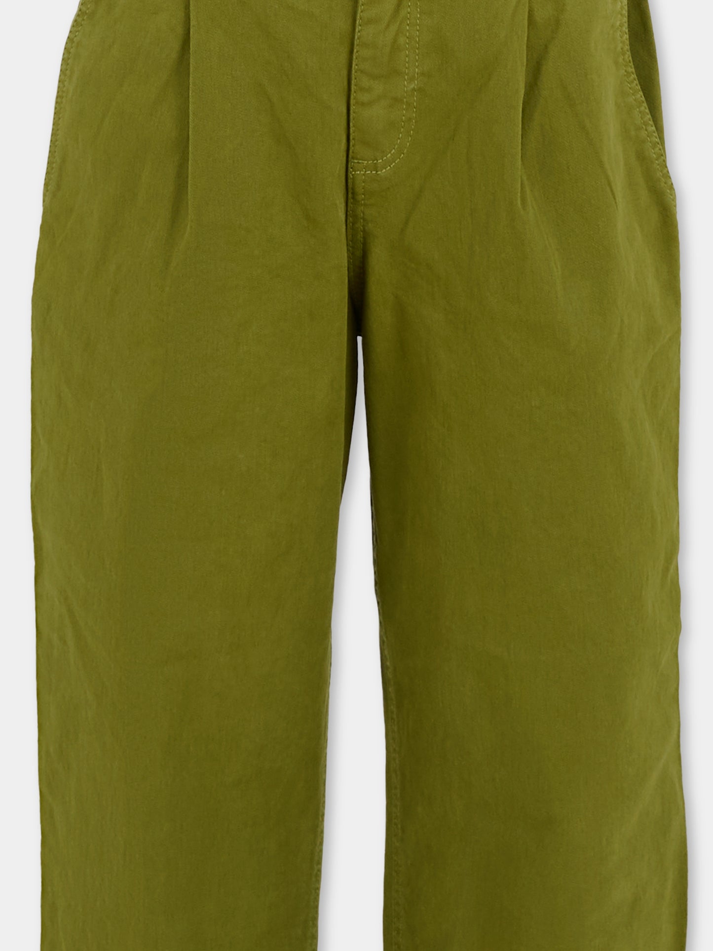 Pantaloni verdi per bambino con logo,Kenzo Kids,K61439 64T