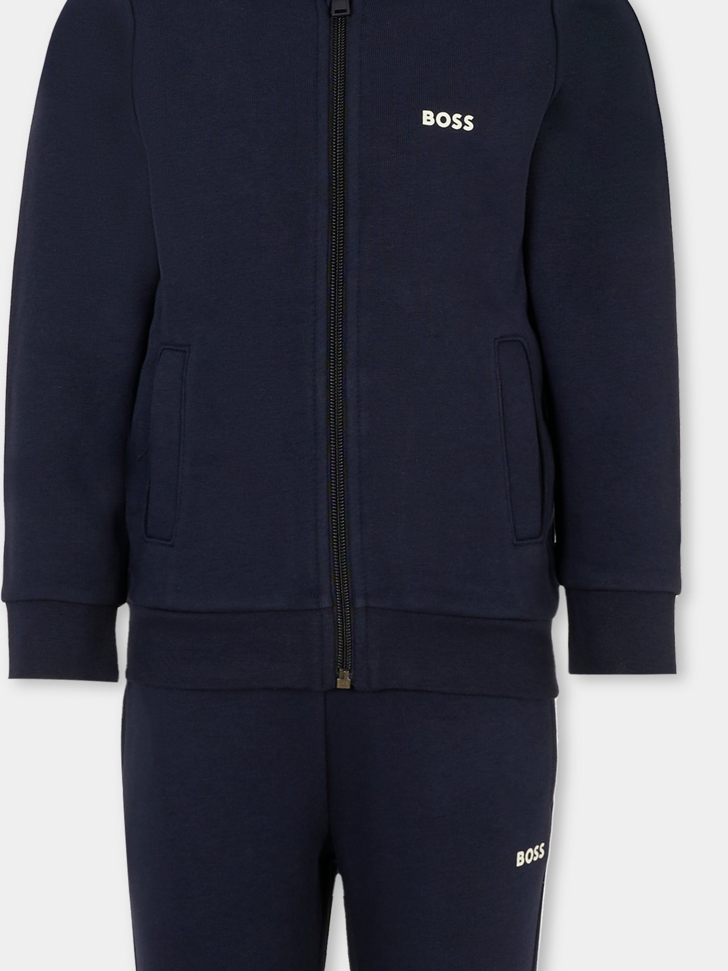 Completo blu per bambino con logo bianco,Boss,J52403 849