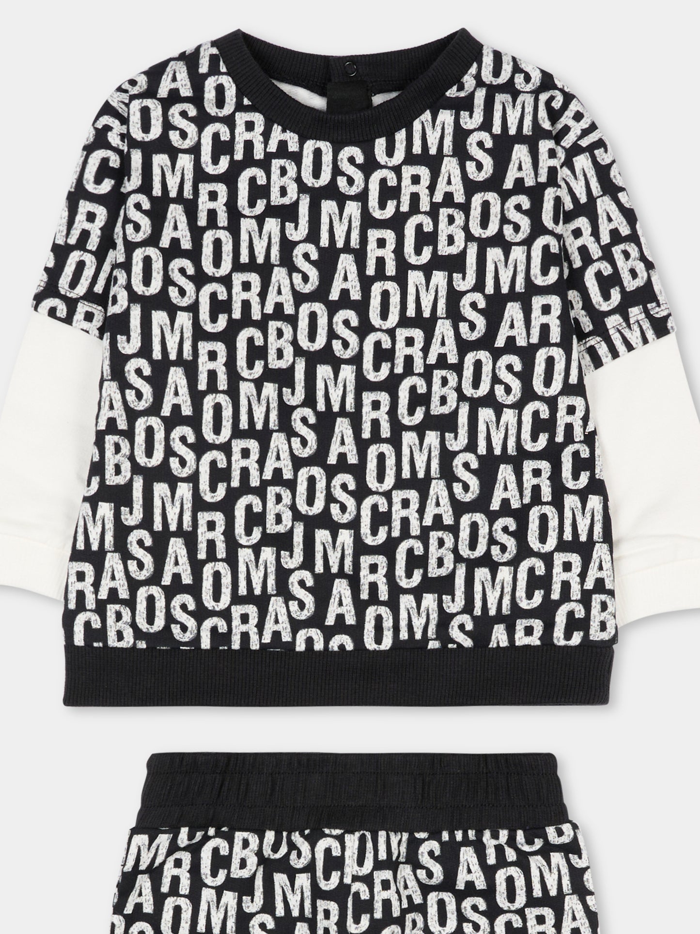 Completo nero per neonaro con logo,Marc Jacobs,W60662 09B