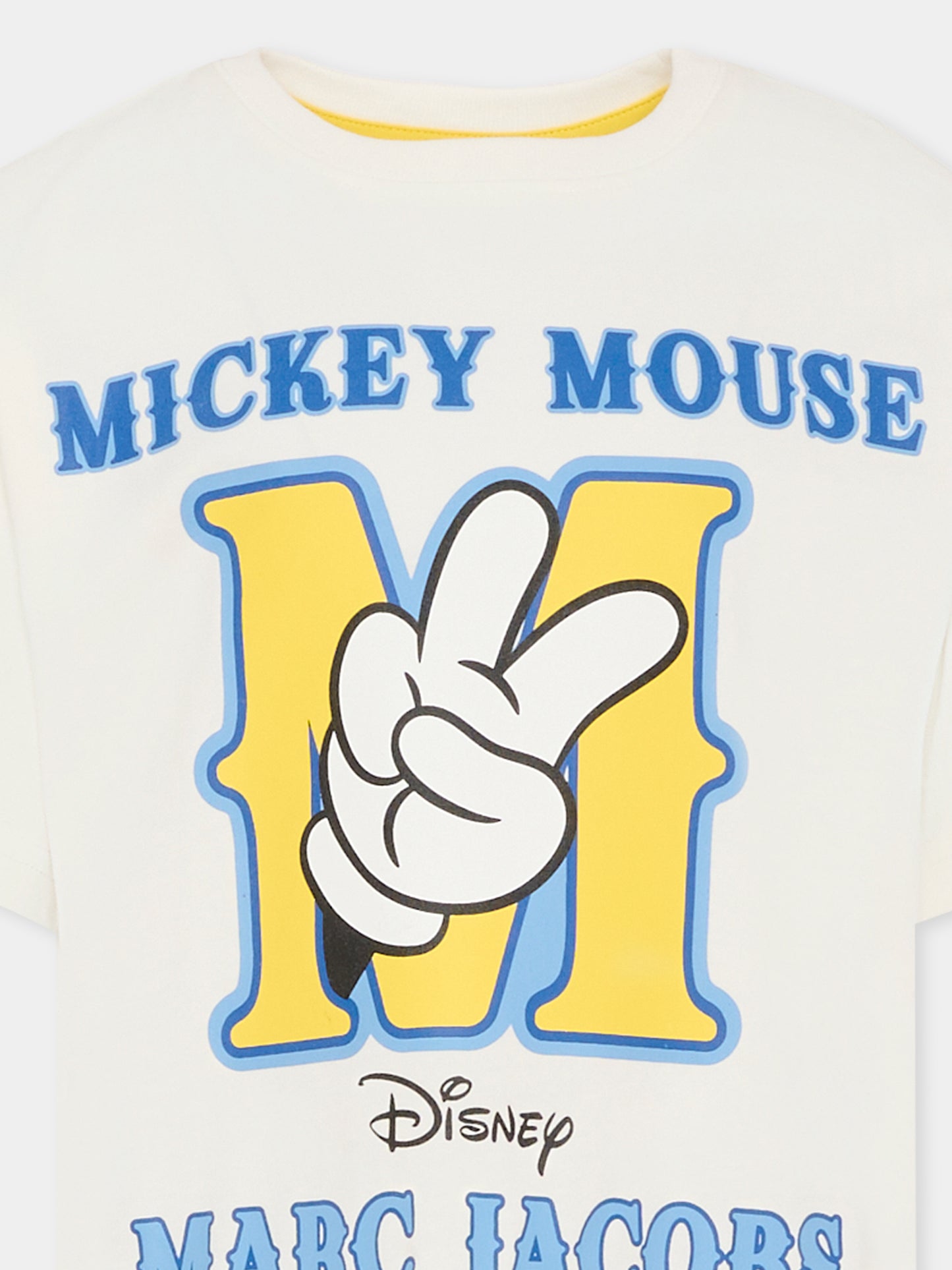 T-shirt avorio per bambino con Topolino,Marc Jacobs,W60692 126