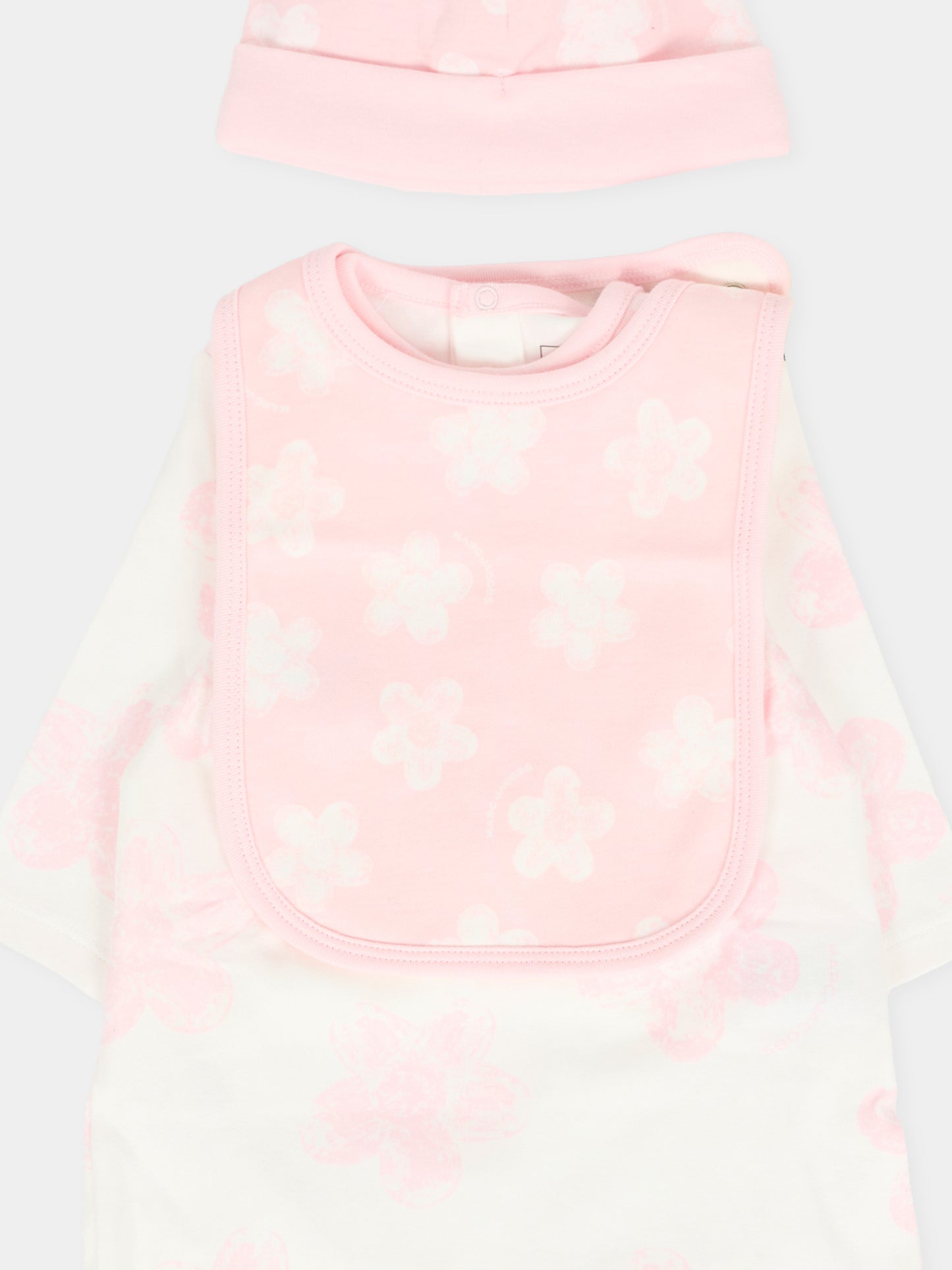 Set tutina rosa per neonata con fiori,Marc Jacobs,W60694 475