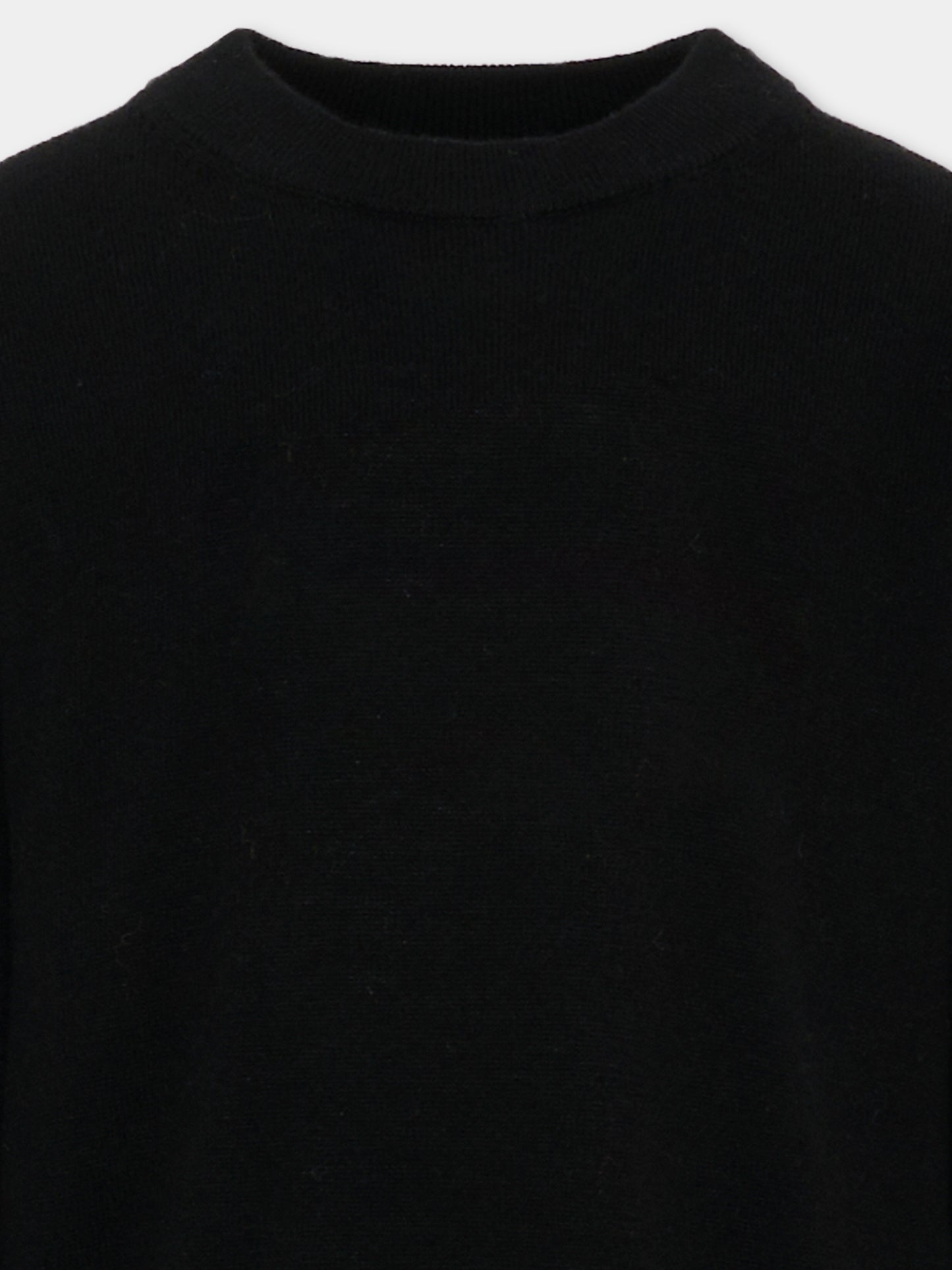 Maglione nero per bambini con logo,Zadig & Voltaire Kids,X60481 09B