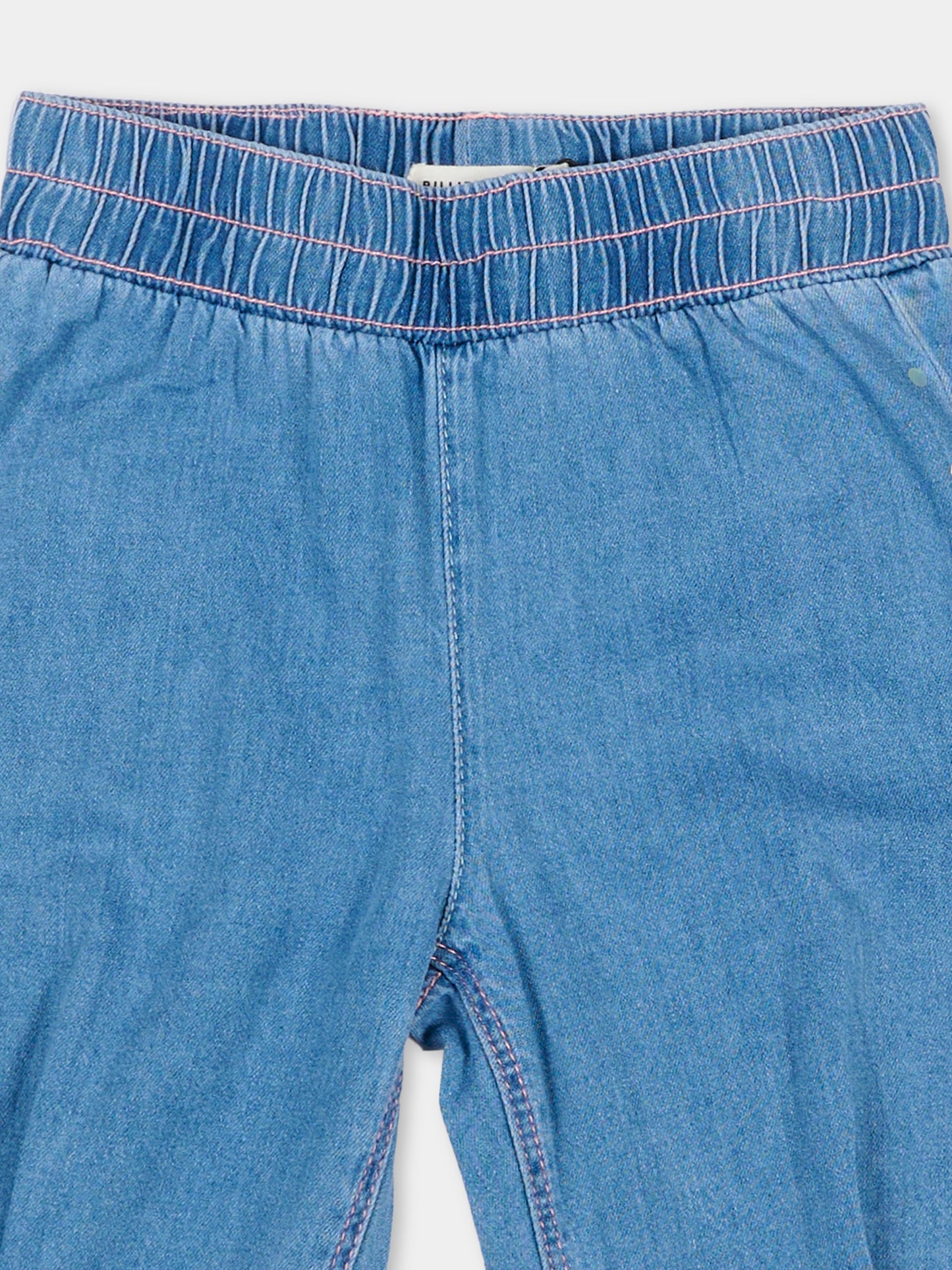 Jeans denim per neonata con pois,Billieblush,U21273 Z13