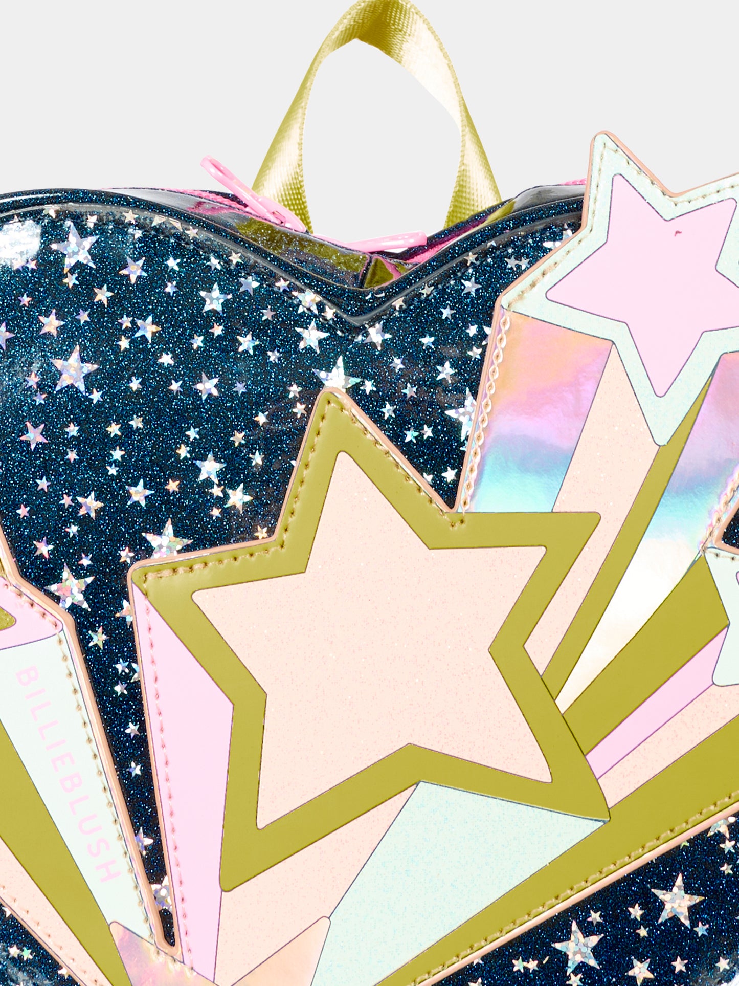 Zaino blu per bambina con stelle cadenti,Billieblush,U21529 85T