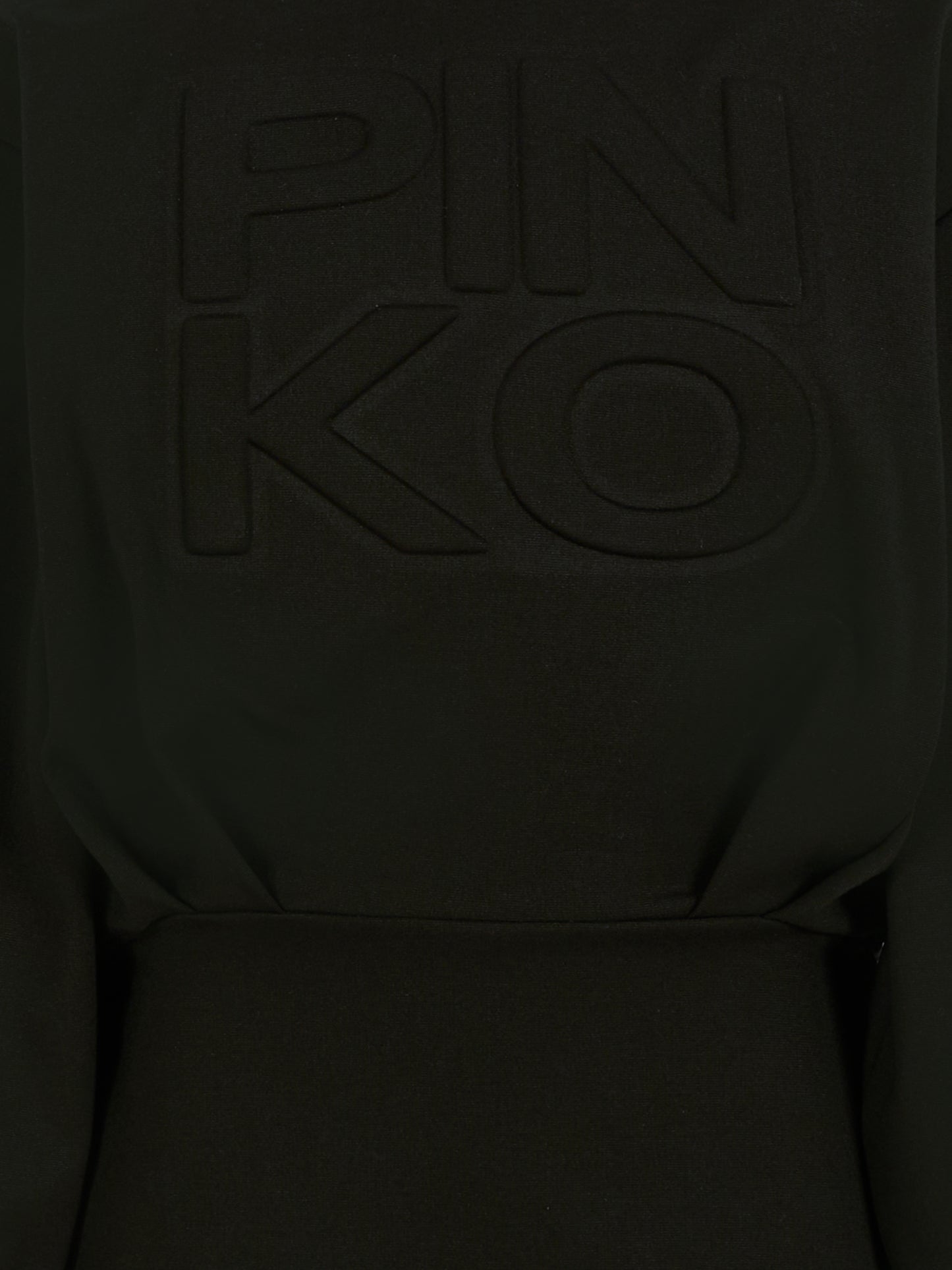 Black dress for girl with logo