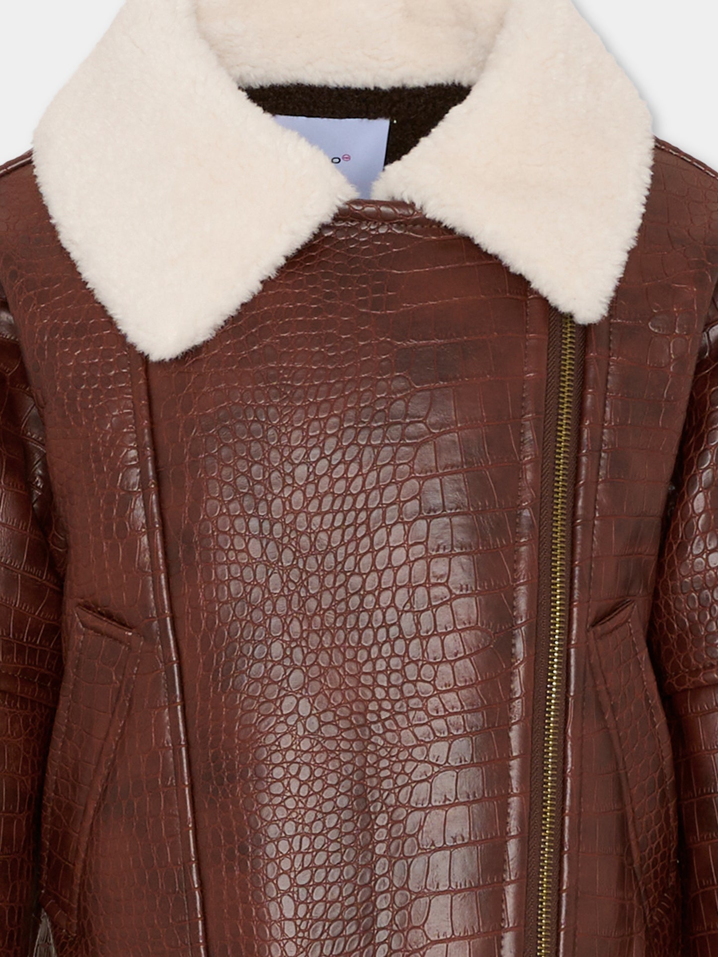 Giubbotto marrone per bambina,Pinko,KFGB005.C.PE016.6051