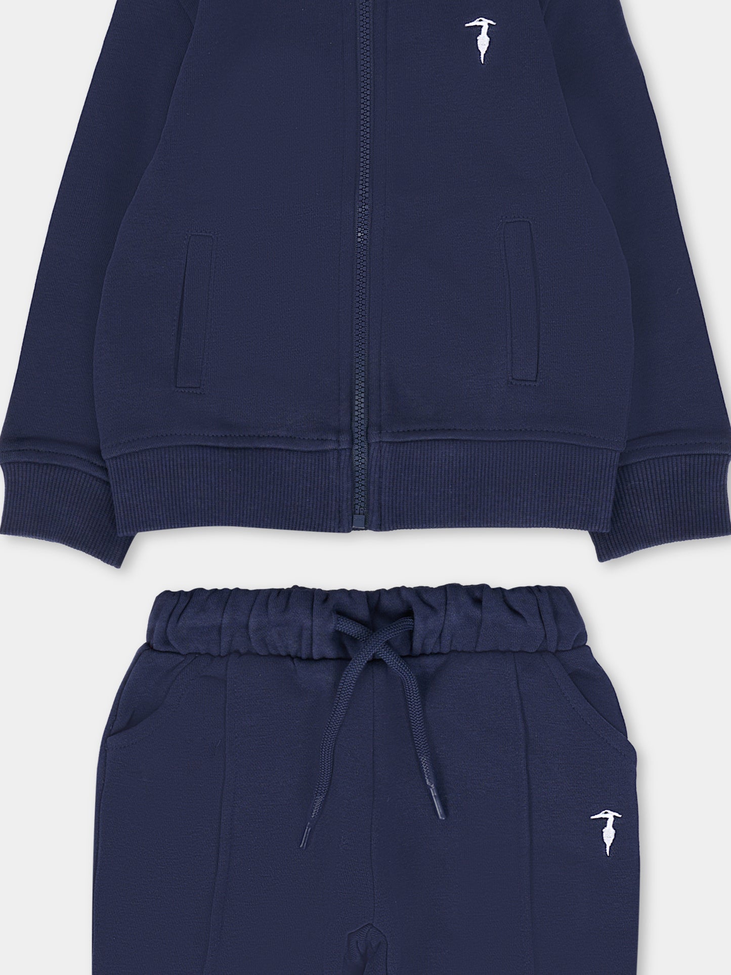 Completo blu per neonato con logo,Trussardi Junior,TIA25019CF PEACOAT