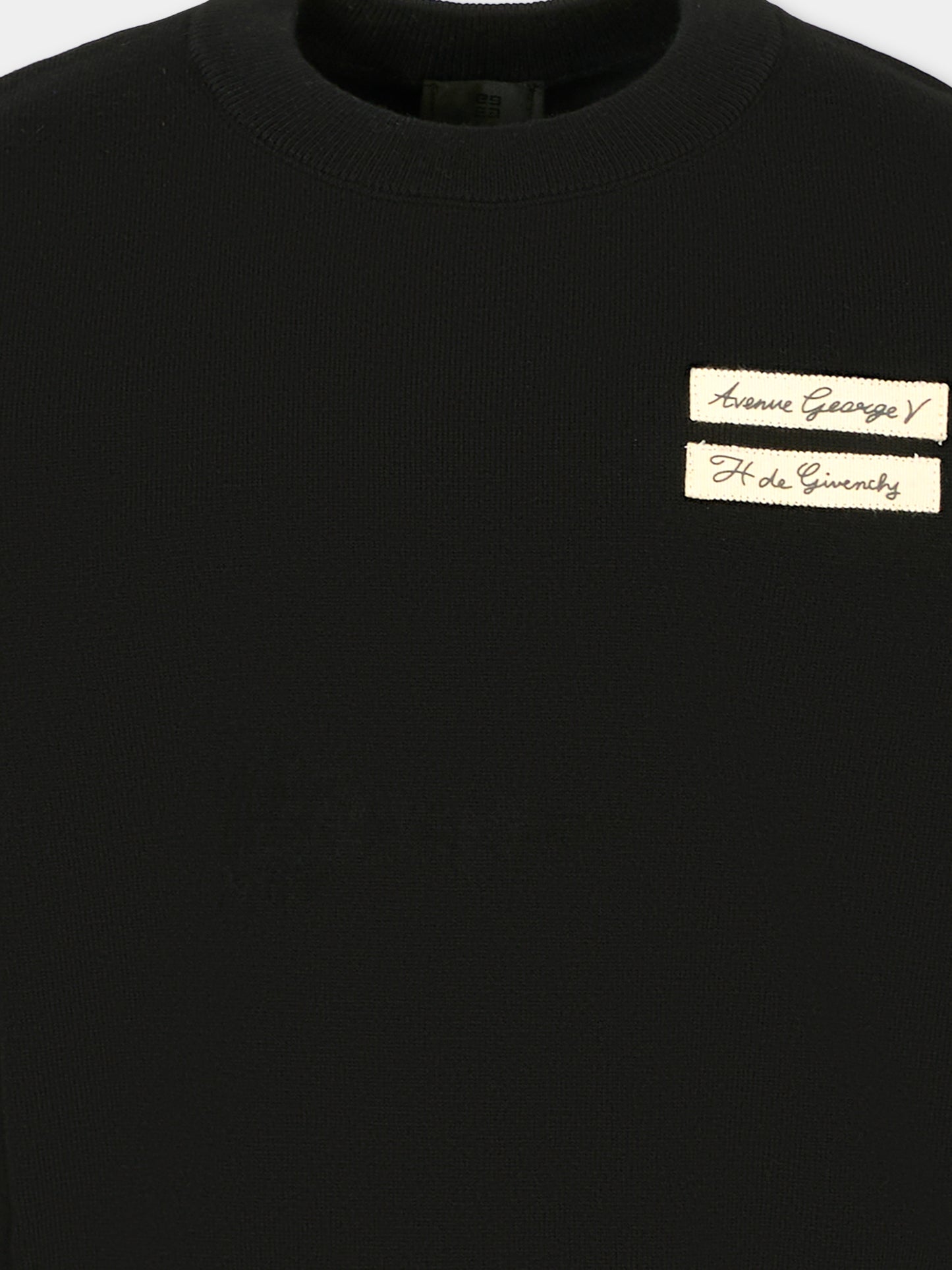 Maglione nero per bambino con logo,Givenchy Kids,H30947 09B