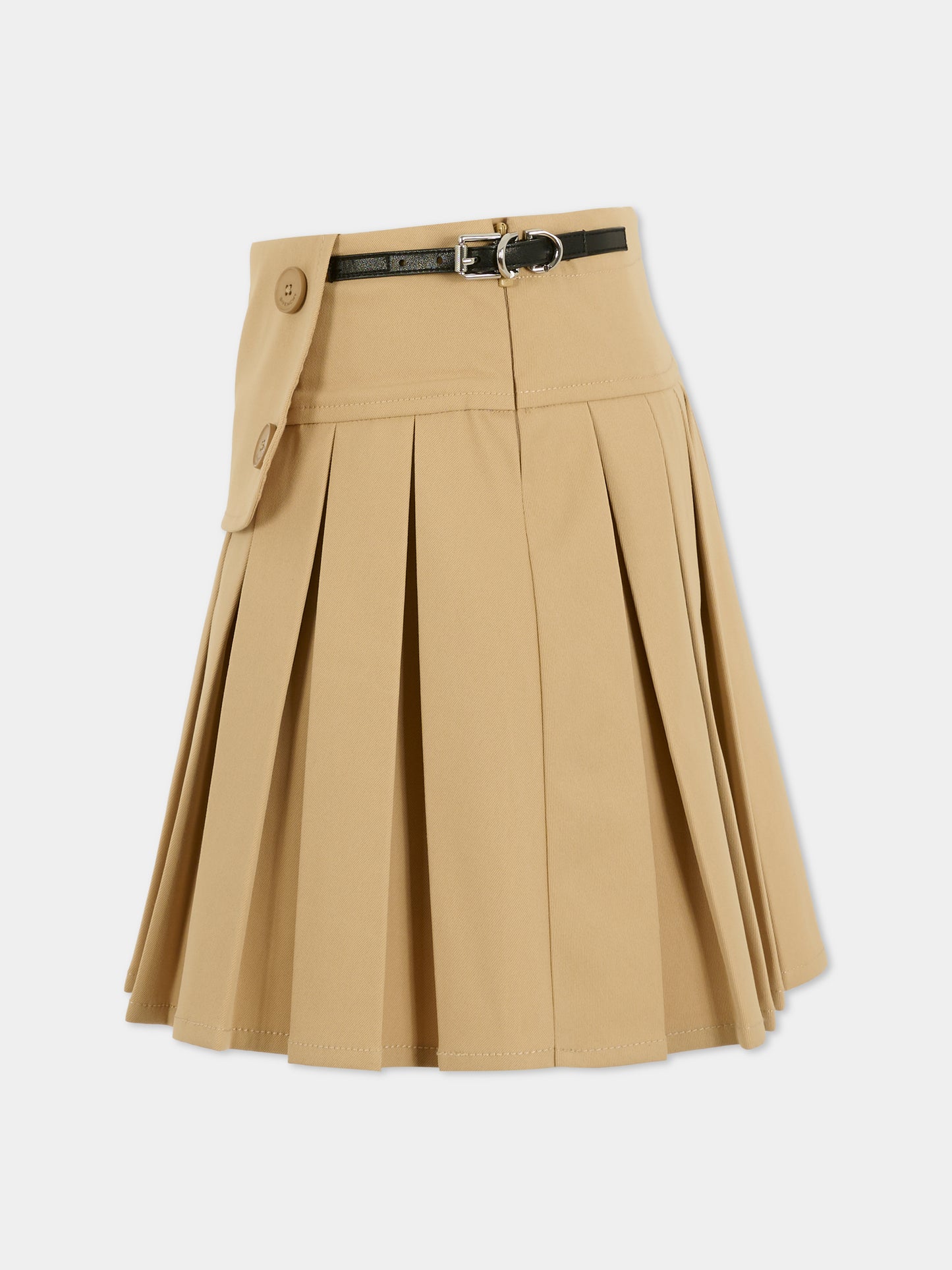 Gonna beige per bambina con logo,Givenchy Kids,H30972 20P