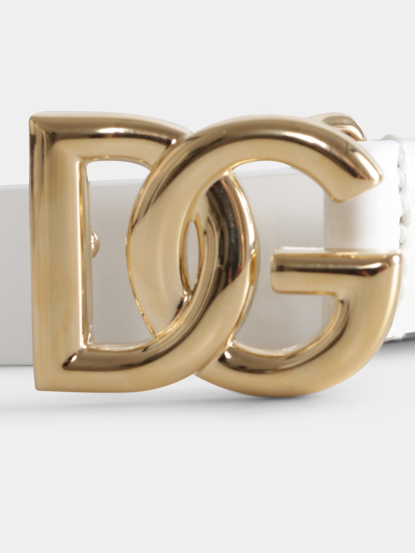 Cintura avorio per bambina con logo DG,Dolce & Gabbana Kids,EE0070 A1471 87682