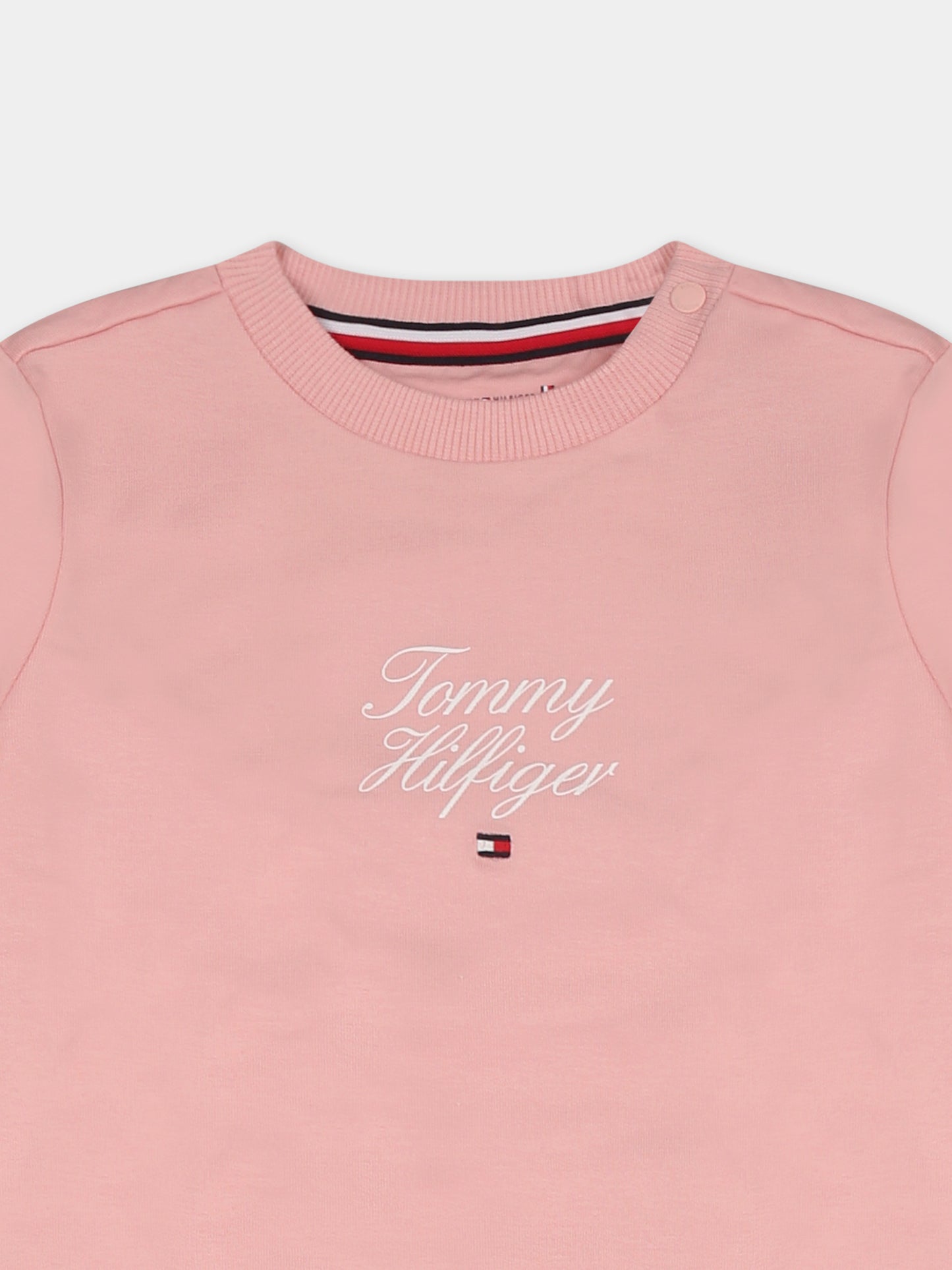 Completo rosa per neonata con bandierina,Tommy Hilfiger Junior,KN0KN01939 TJX