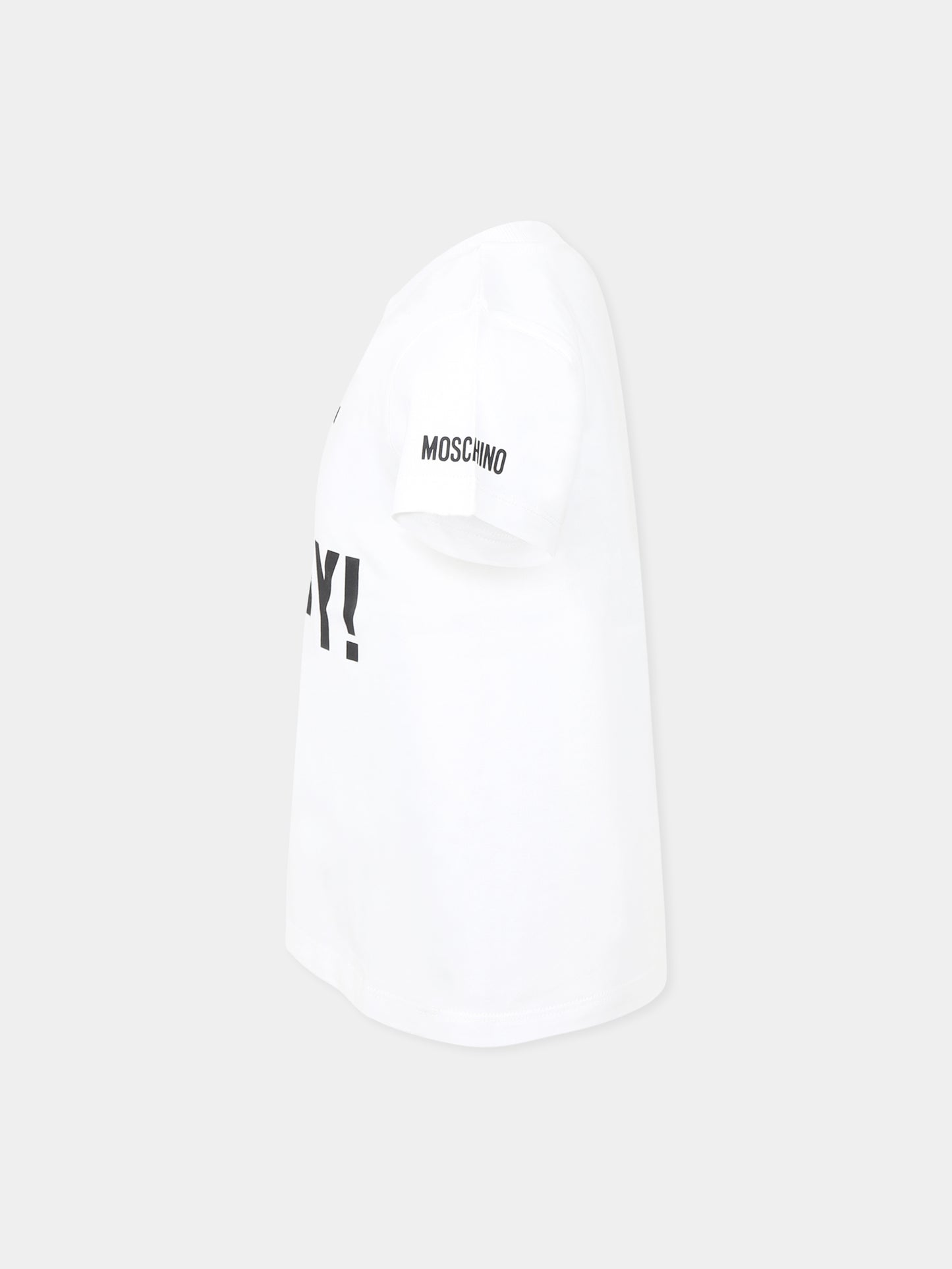 White t-shirt for girl with writing