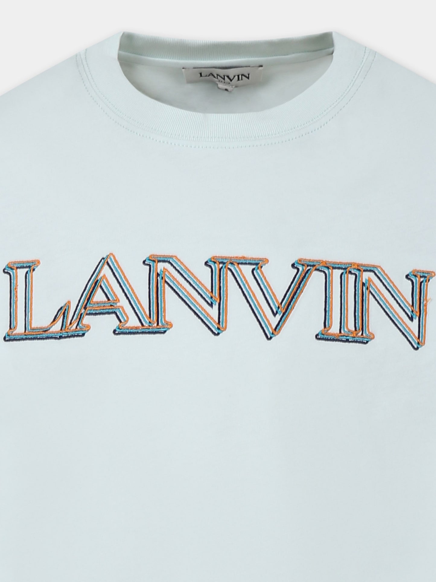 T-shirt verde per bambino con logo,Lanvin Petite,N30065 73B