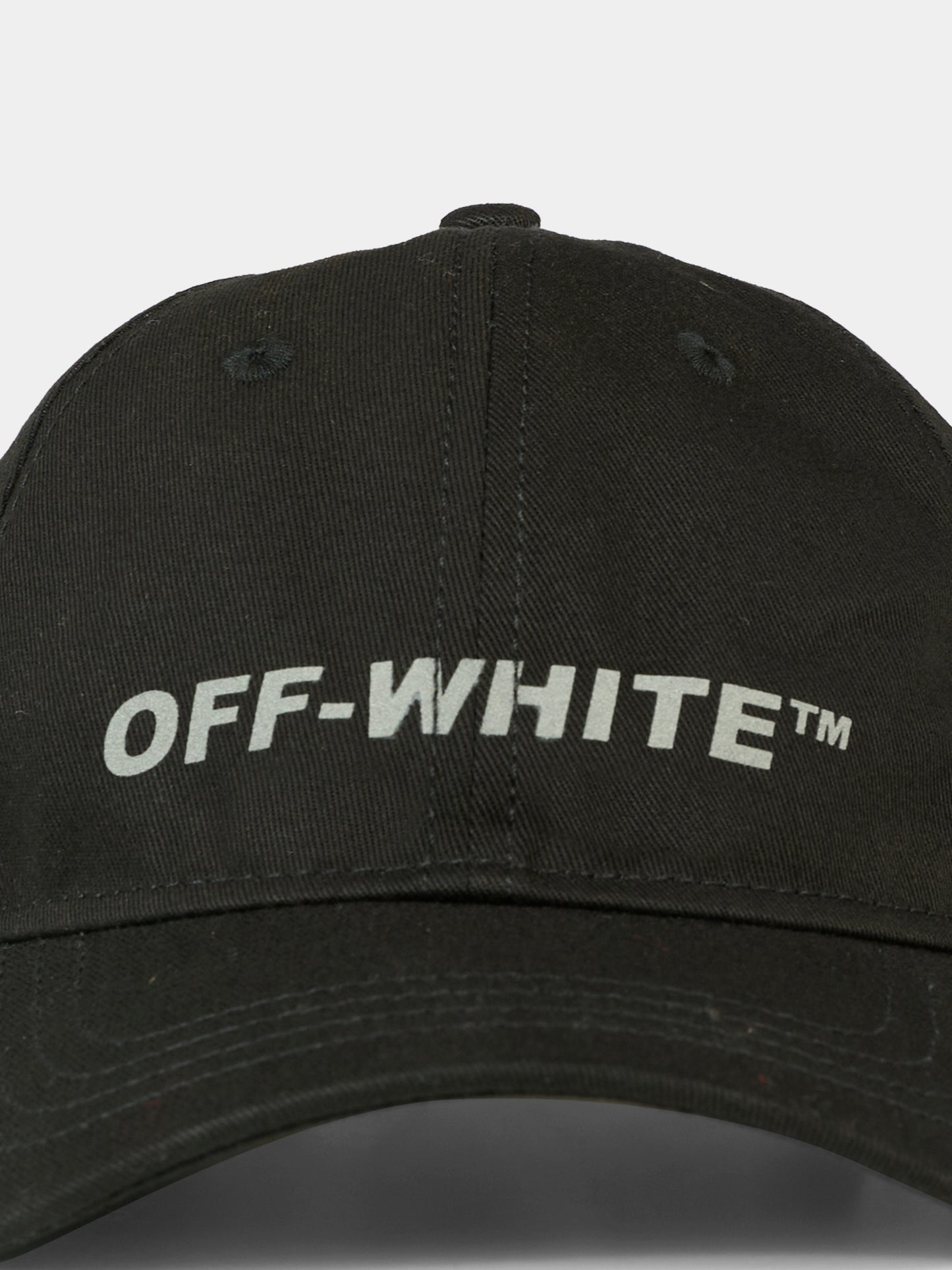 Cappello nero per bambino con logo,Off White,OBLB002F25FAB0021080