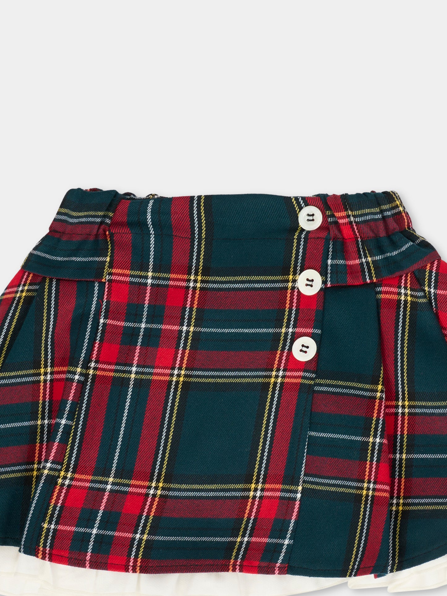 Gonna rossa per neonata con bottoni,La Stupenderia,1TCGN24Z15