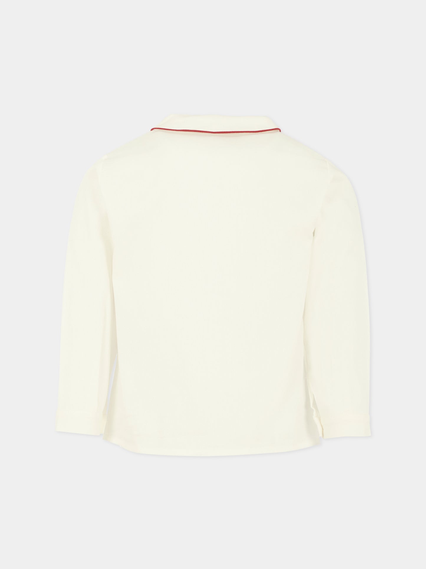 Camicia bianca per bambino,La Stupenderia,1TCCM23P02RED