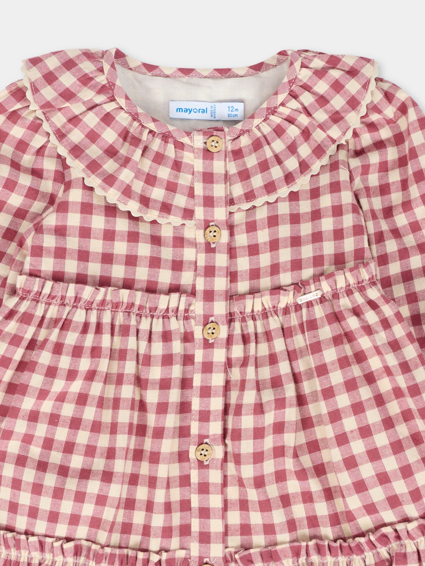 Vestito rosa per neonata con logo,Mayoral,2910 085