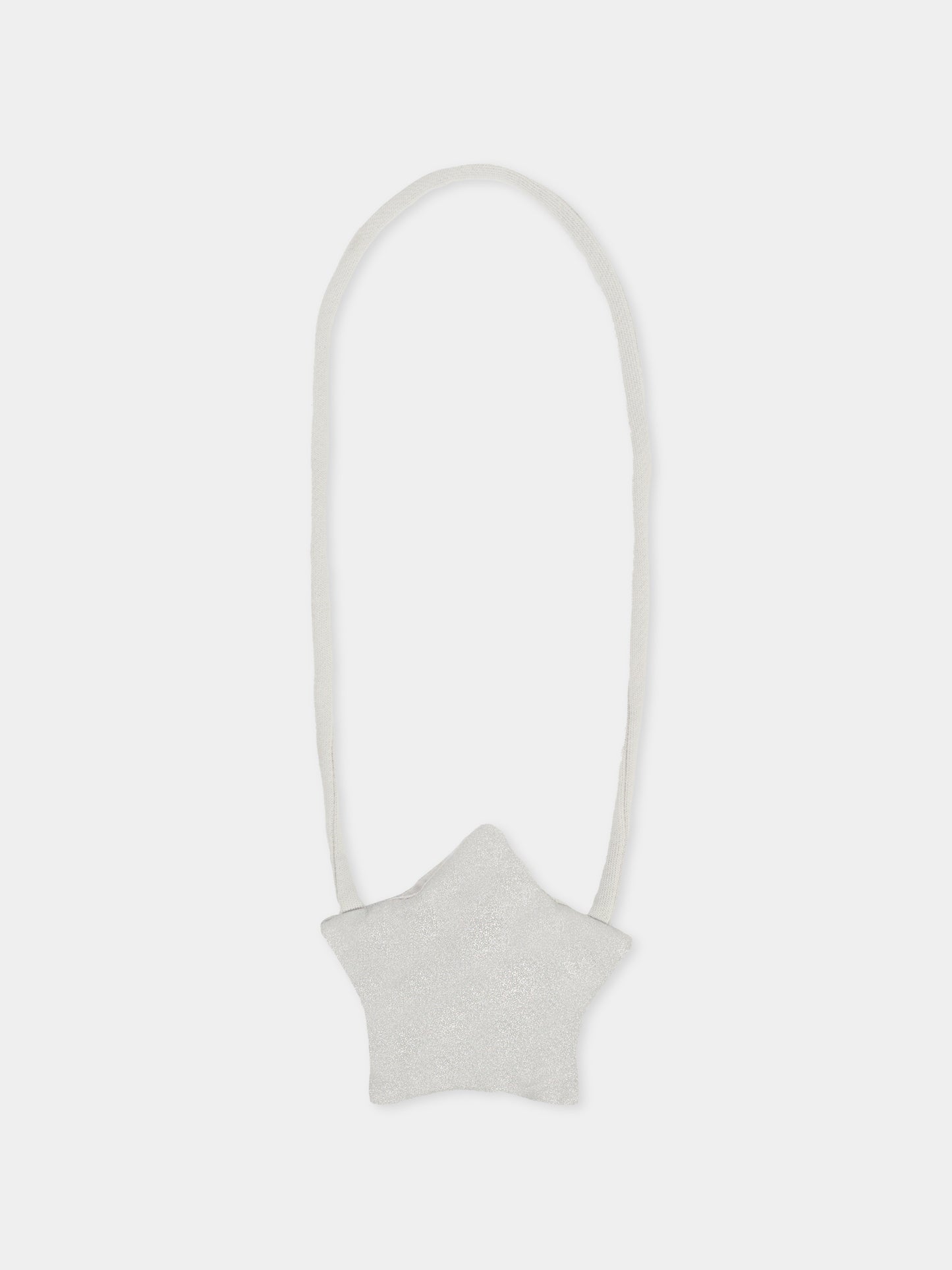 Vestito grigio per neonata con borsa a forma di stella,Mayoral,2919 051