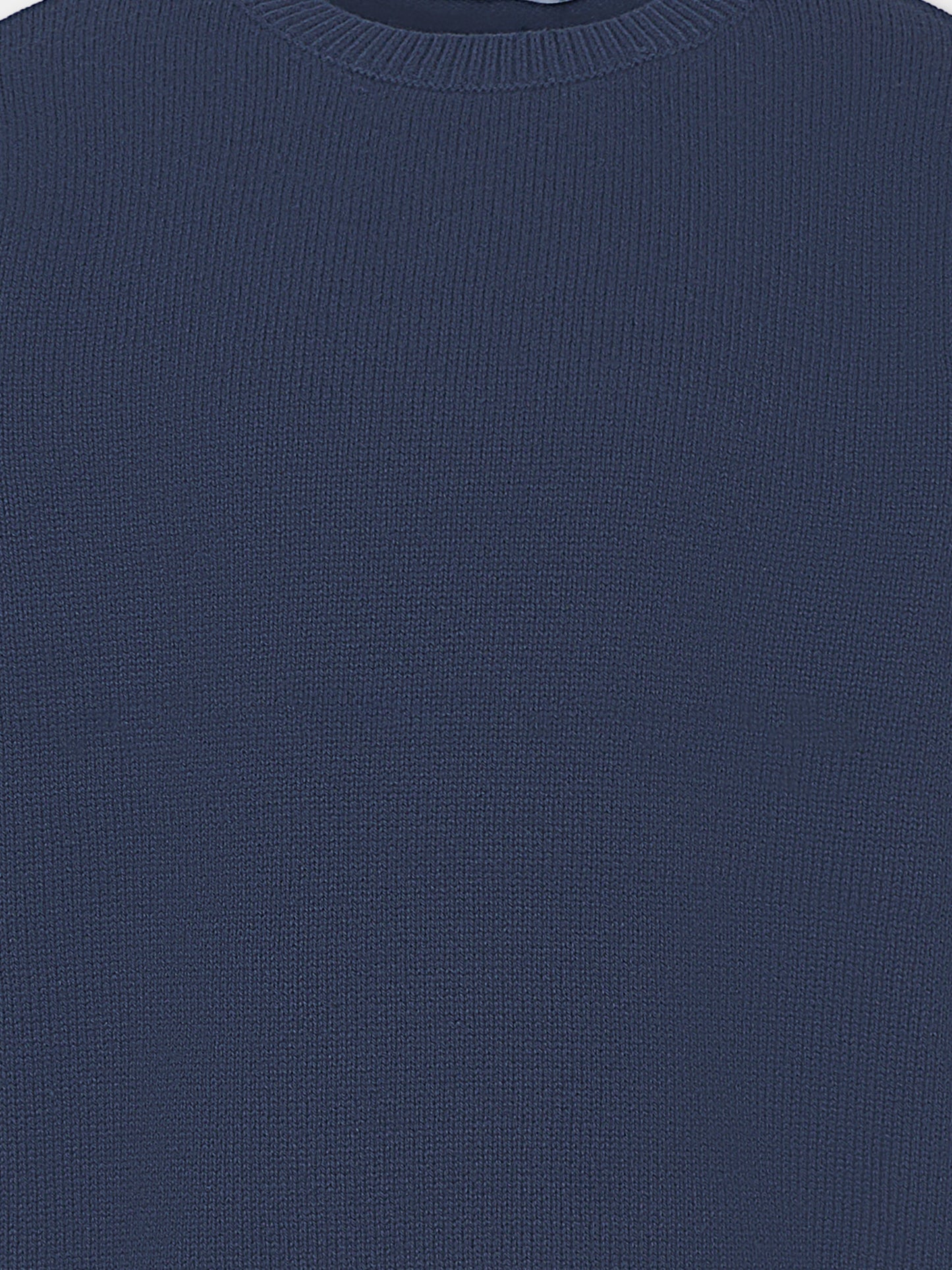 Maglione blu per bambino con logo,Mayoral,311 093