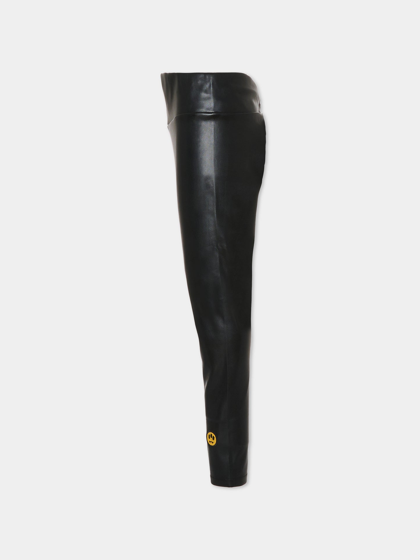 Leggings neri per bambina con smile,Barrow,F5BKJGLG167 110