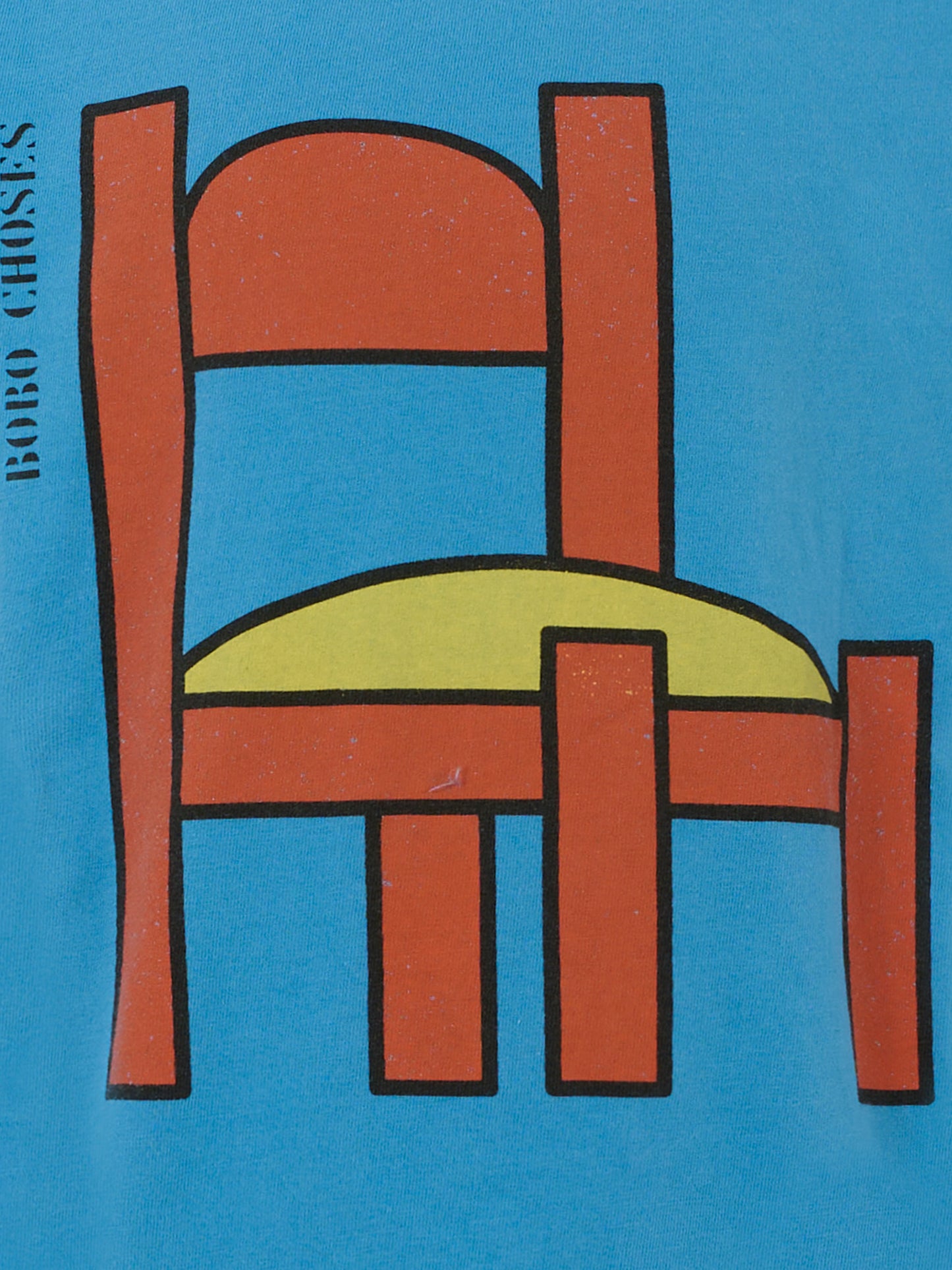 T-shirt azzurra per bambini con sedia,Bobo Choses,B225AC006