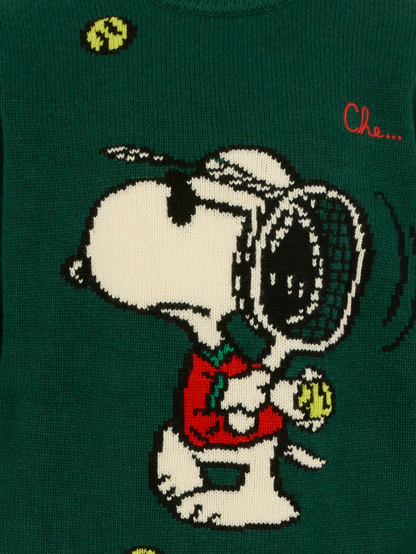 Maglione verde per bambino con Snoopy,Mc2 Saint Barth,DOU0003 - 01729I