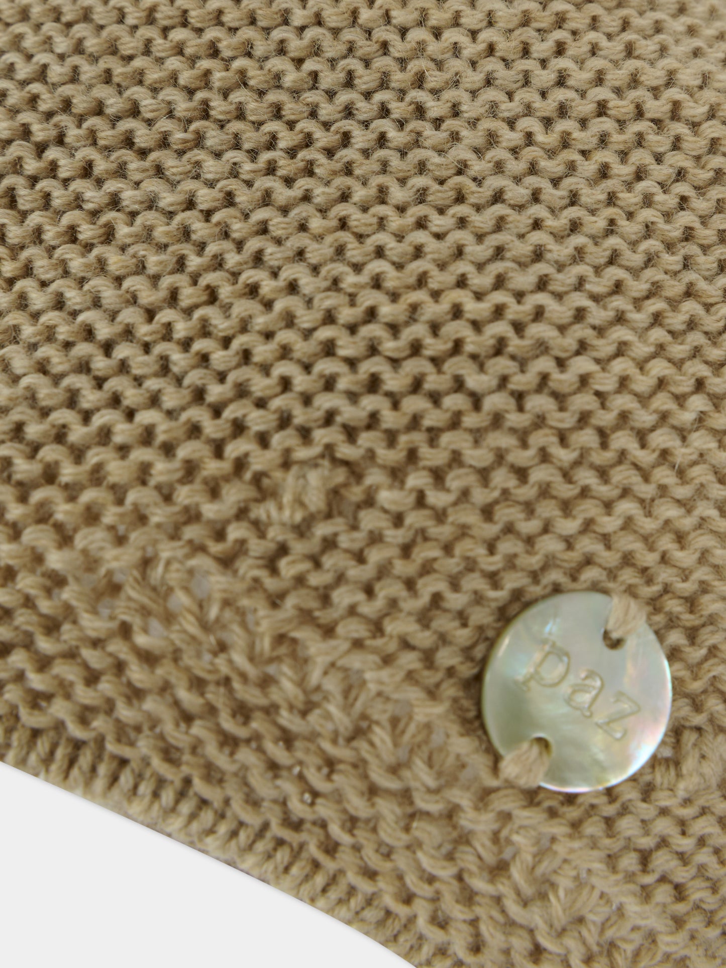 Berretto beige per neonati con pompon,Paz Rodríguez,040 123076 64 H94