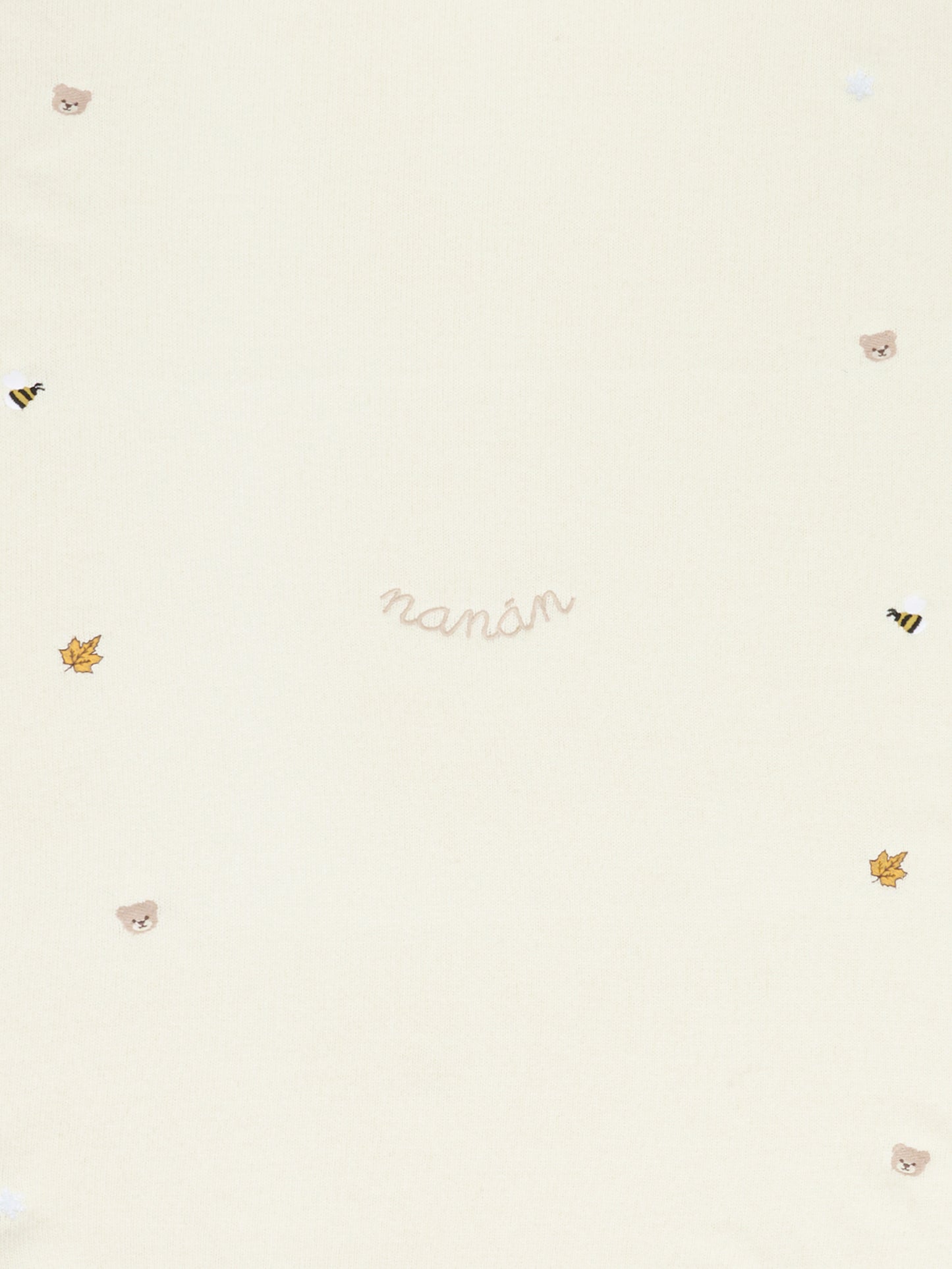 Coperta avorio per neonati con ape,Nanán,I25012B